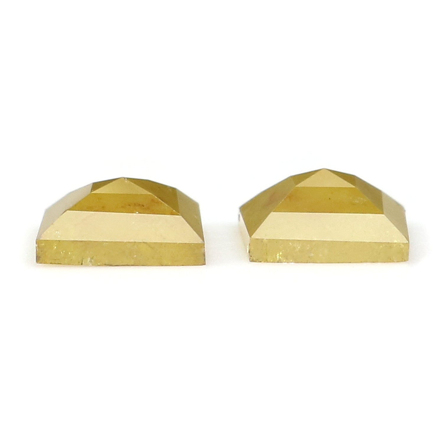 1.56 CT Natural Loose Kite Cut Pair Diamond Yellow Color Kite Shape Diamond 7.85 MM Natural Loose Yellow Color Kite Rose Cut Diamond L8102