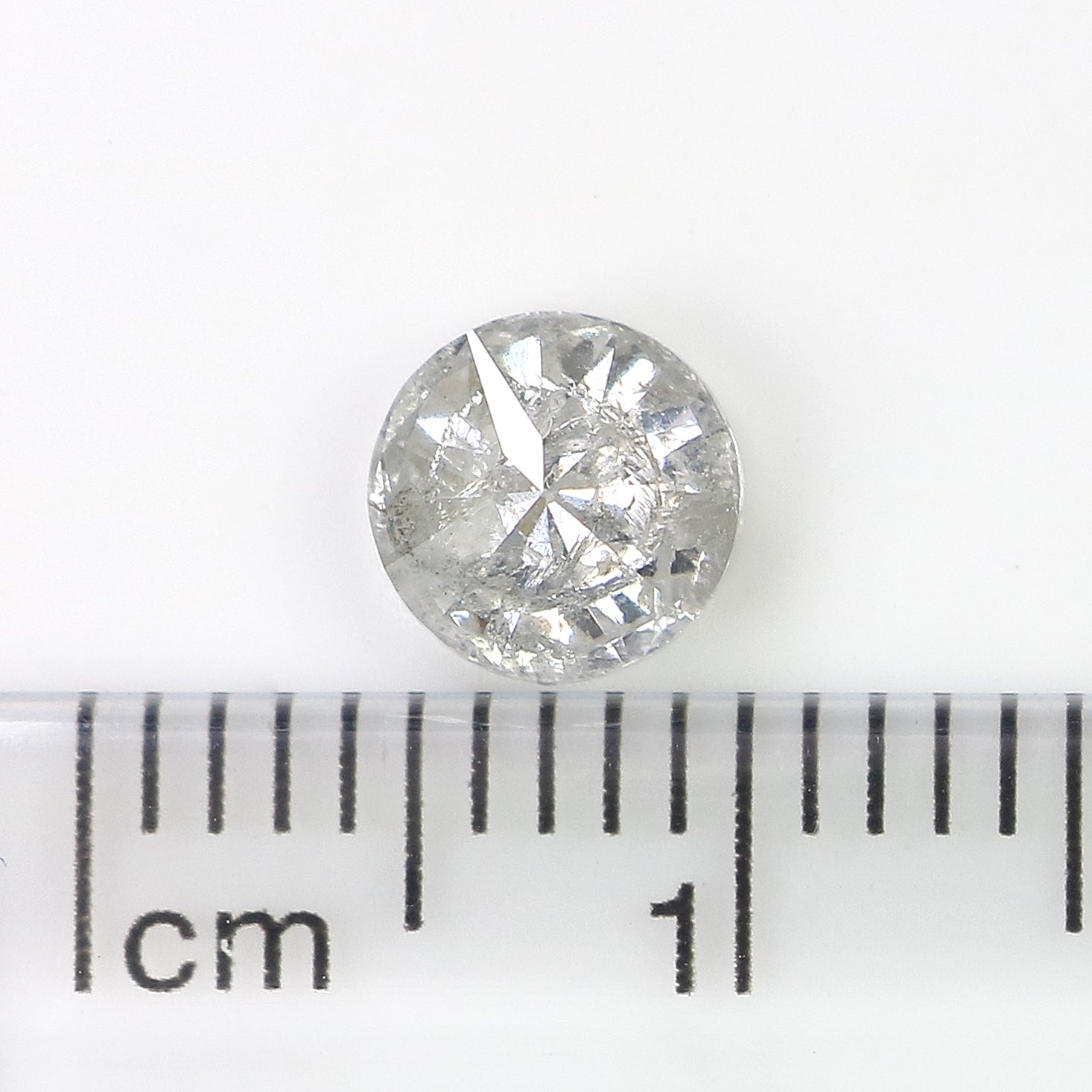 0.79 CT Natural Loose Round Shape Diamond Salt And Pepper Round Cut Diamond 5.60 MM Natural Black Grey Round Brilliant Cut Diamond LQ478