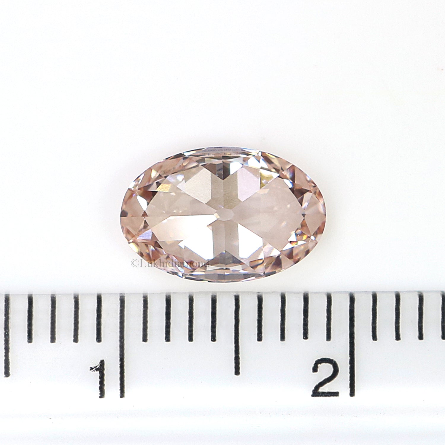 1.26 CT IGI Certified Oval Old European Cut Diamond Fancy Intense Pink Color VVS2 Clarity Lab Grown Diamond Lab Created CVD Diamond L3576