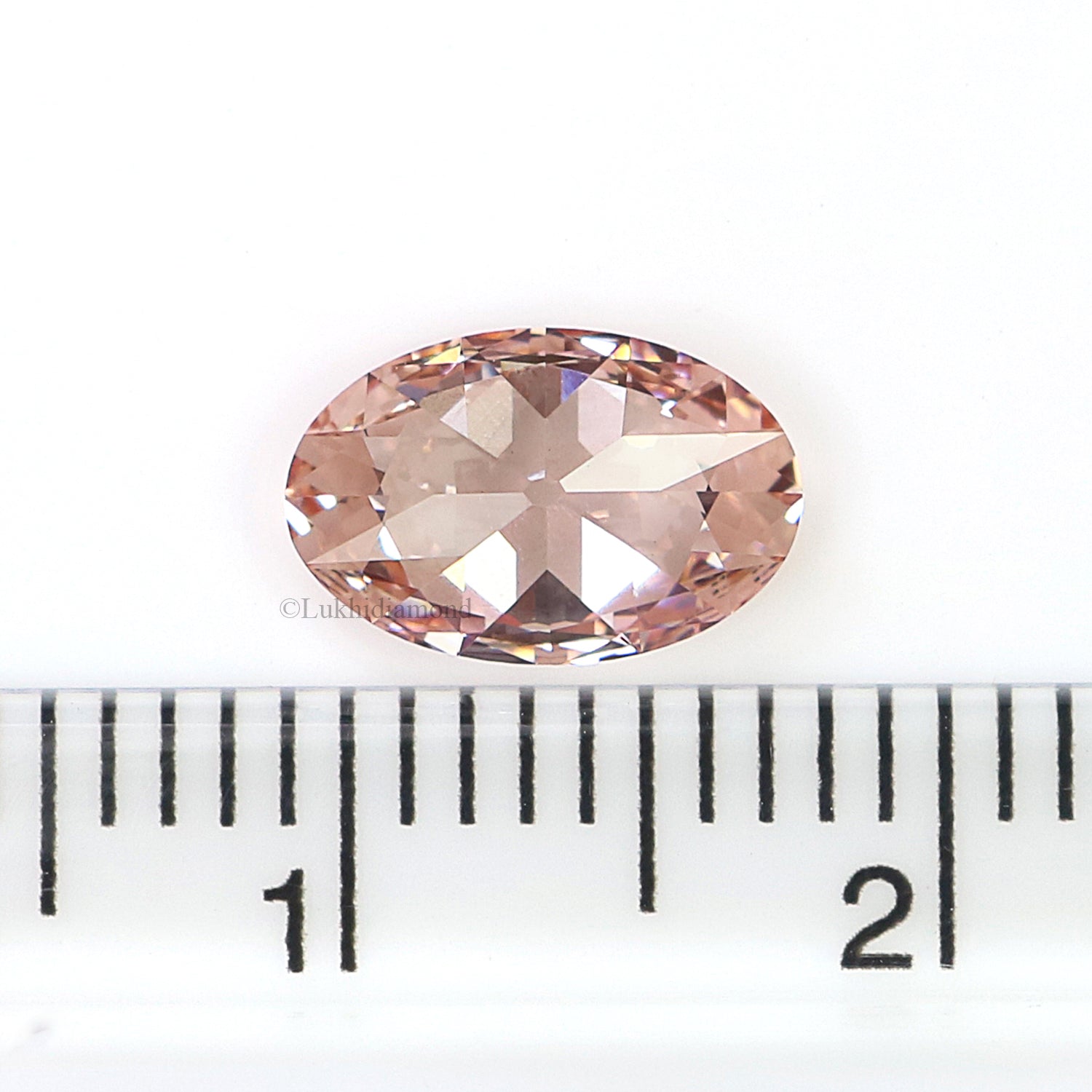 1.05 CT IGI Certified Oval Old European Cut Diamond Fancy Vivid Pink Color VS1 Clarity Diamond Lab Grown Diamond Lab Created Diamond L3585