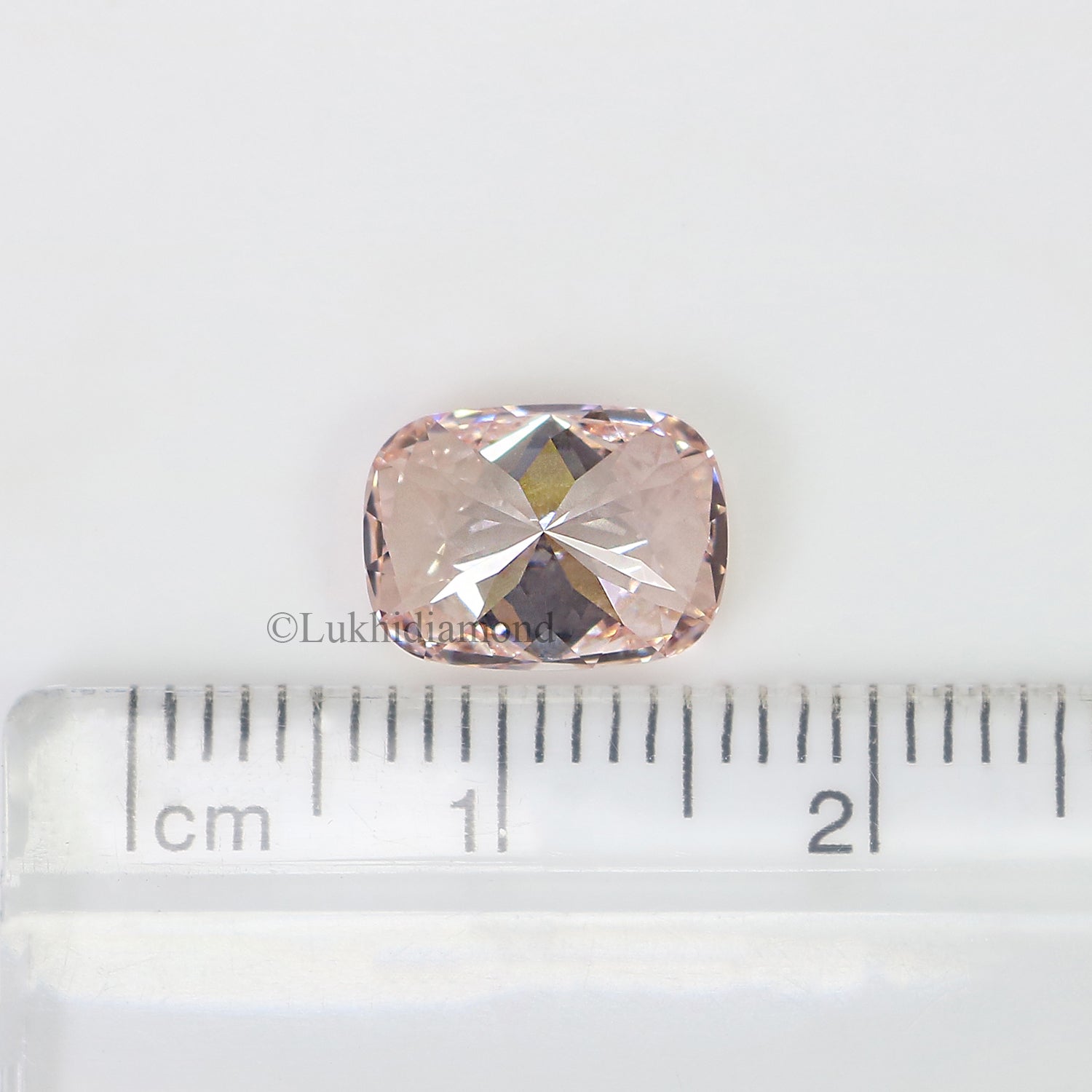 2.58 CT IGI Certified Cushion Brilliant Cut Diamond Fancy Intense Pink Color VVS2 Clarity Lab Grown Diamond Lab Created CVD Diamond L3331