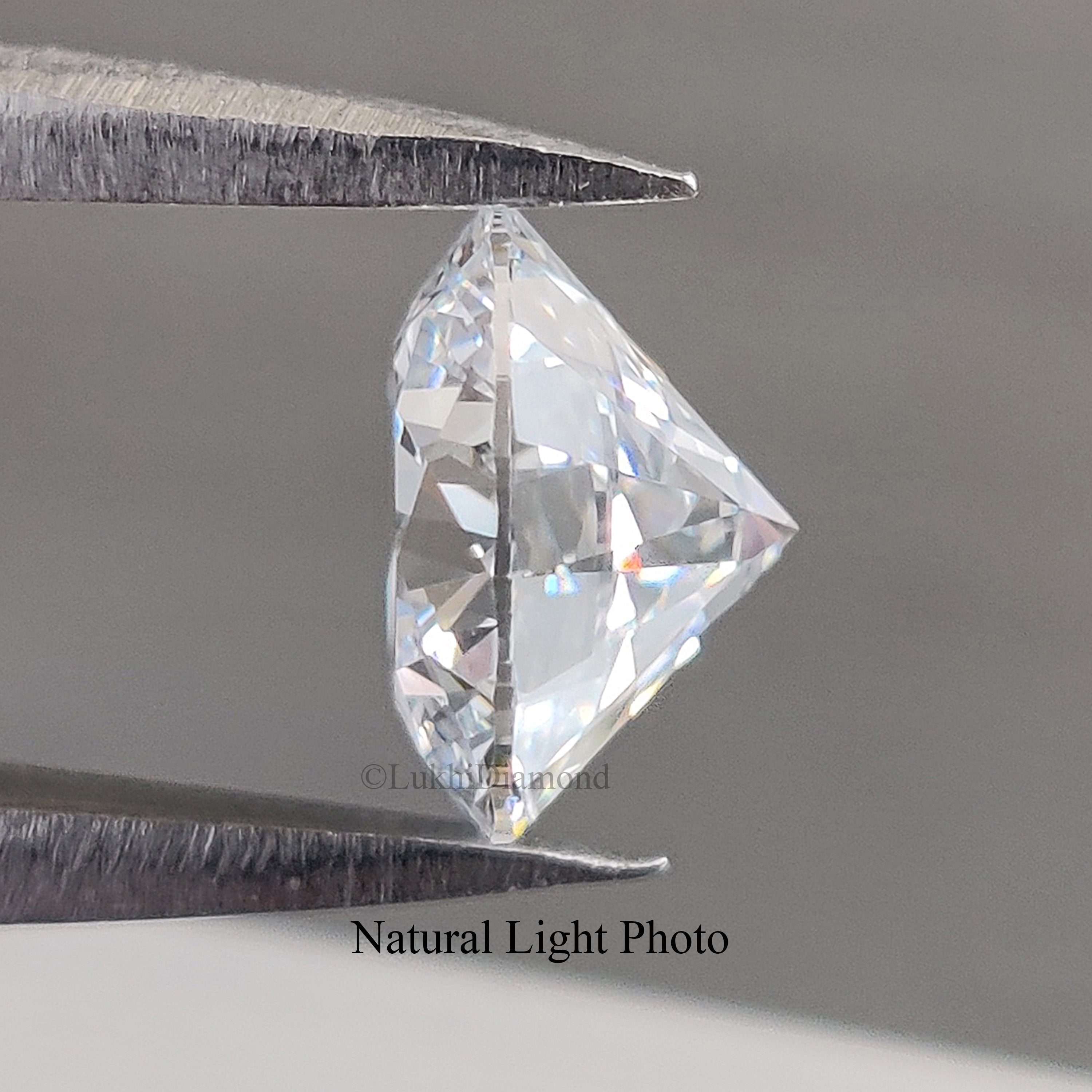 IGI Certified 1 Ct, 1.5 Ct, 2 Ct, 2.5 Ct, 3 Ct Round Brilliant Cut Lab Grown CVD Diamond Lab Created Loose Diamond for Engagement Ring Q103