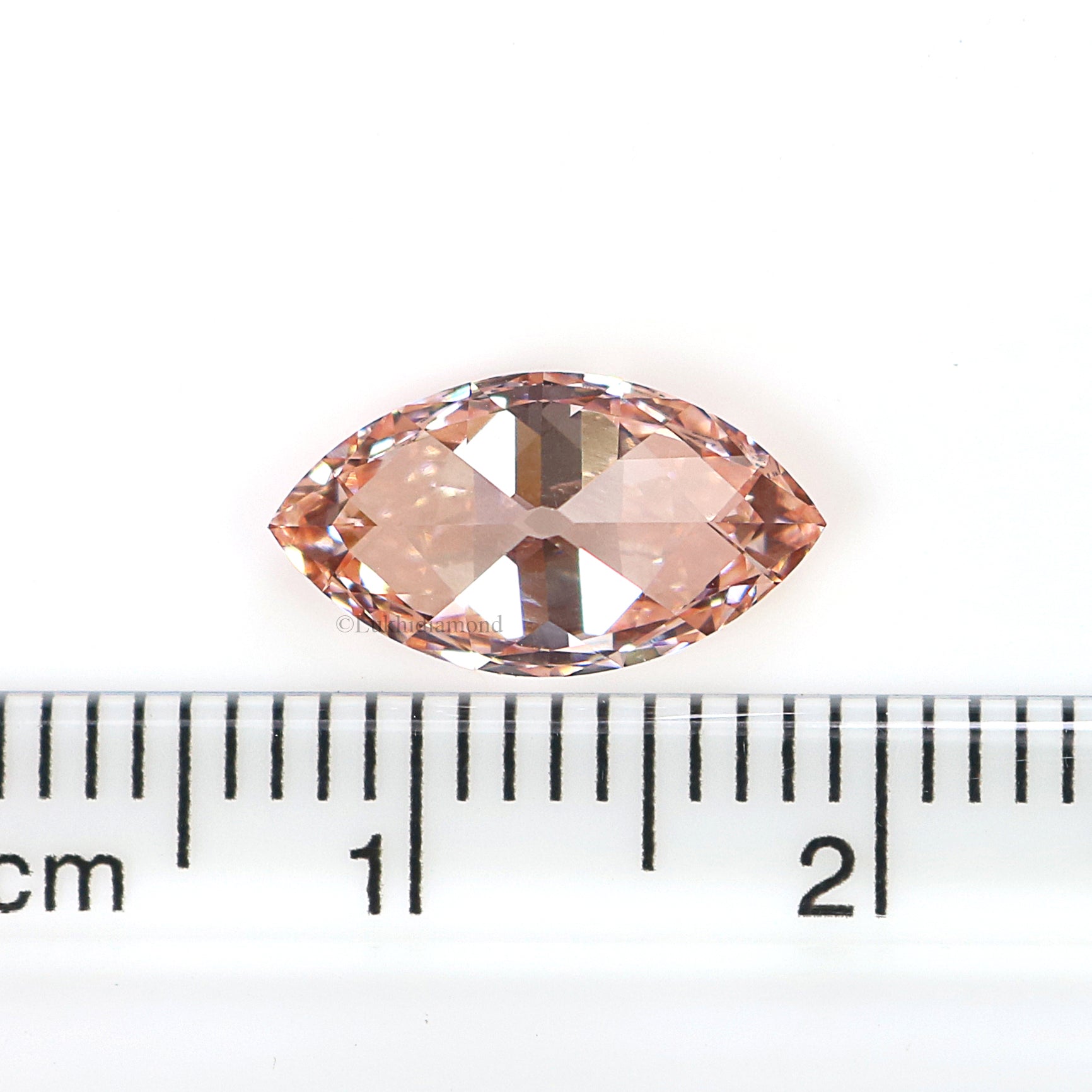 1.91 CT IGI Certified Marquise Brilliant Cut Diamond Fancy Vivid Pink Color VVS2 Clarity Lab Grown Diamond Lab Created CVD Diamond L3582