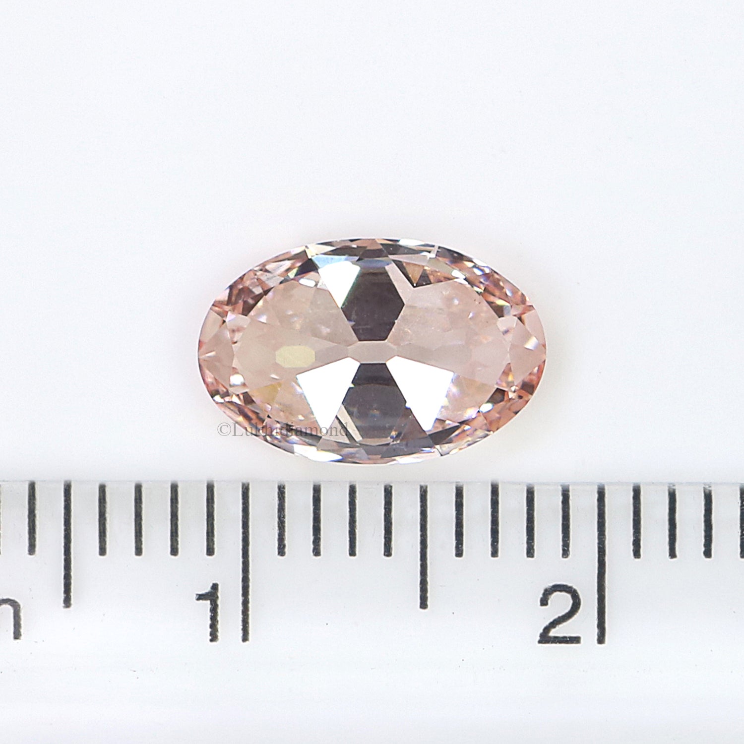 1.64 CT IGI Certified Oval Old European Cut Diamond Fancy Intense Pink Color VS2 Clarity Diamond Lab Grown Diamond Lab Created Diamond L3572