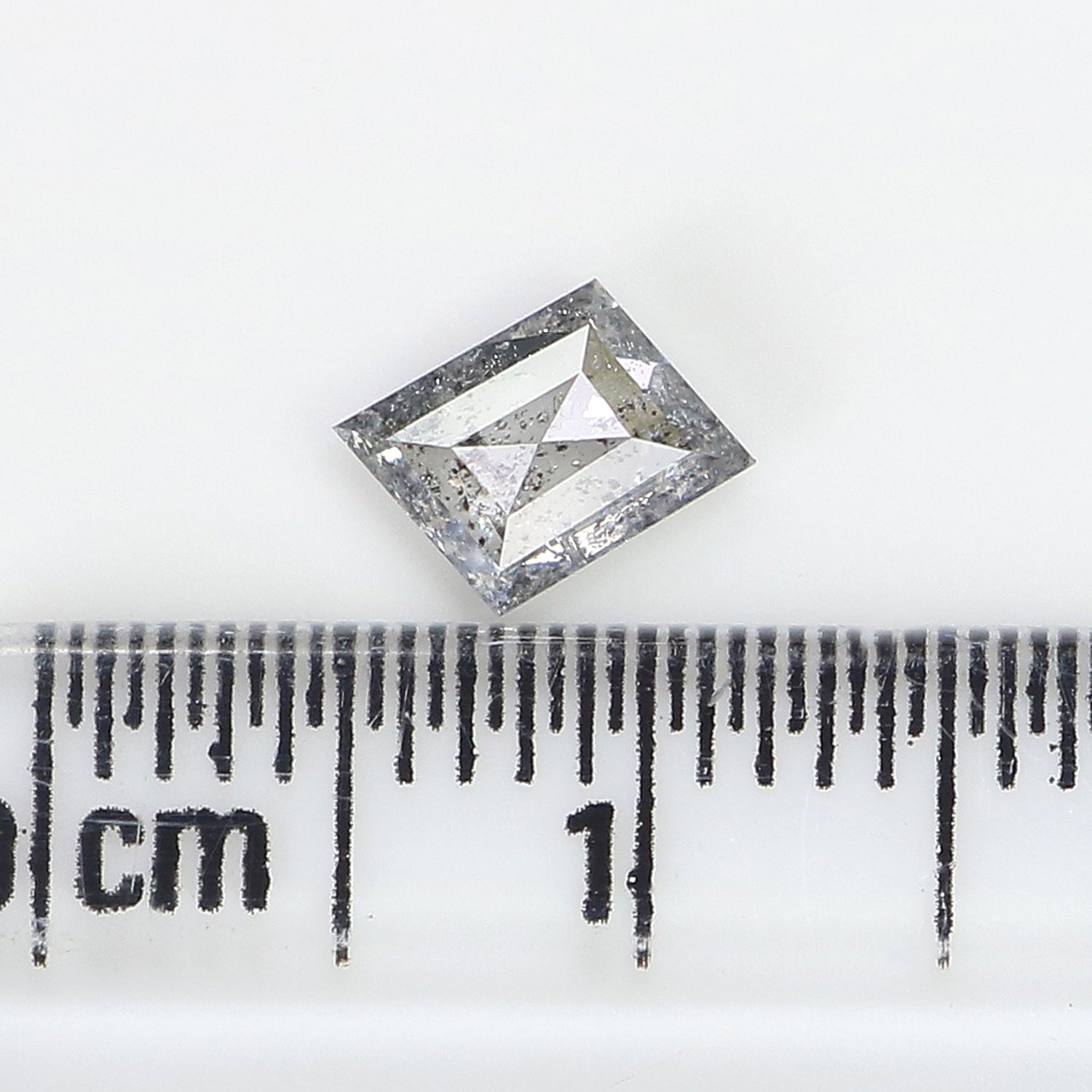 0.58 CT Natural Loose Kite Shape Diamond Salt And Pepper Kite Shape Diamond 7.00 MM Natural Black Grey Color Kite Rose Cut Diamond LQ7666