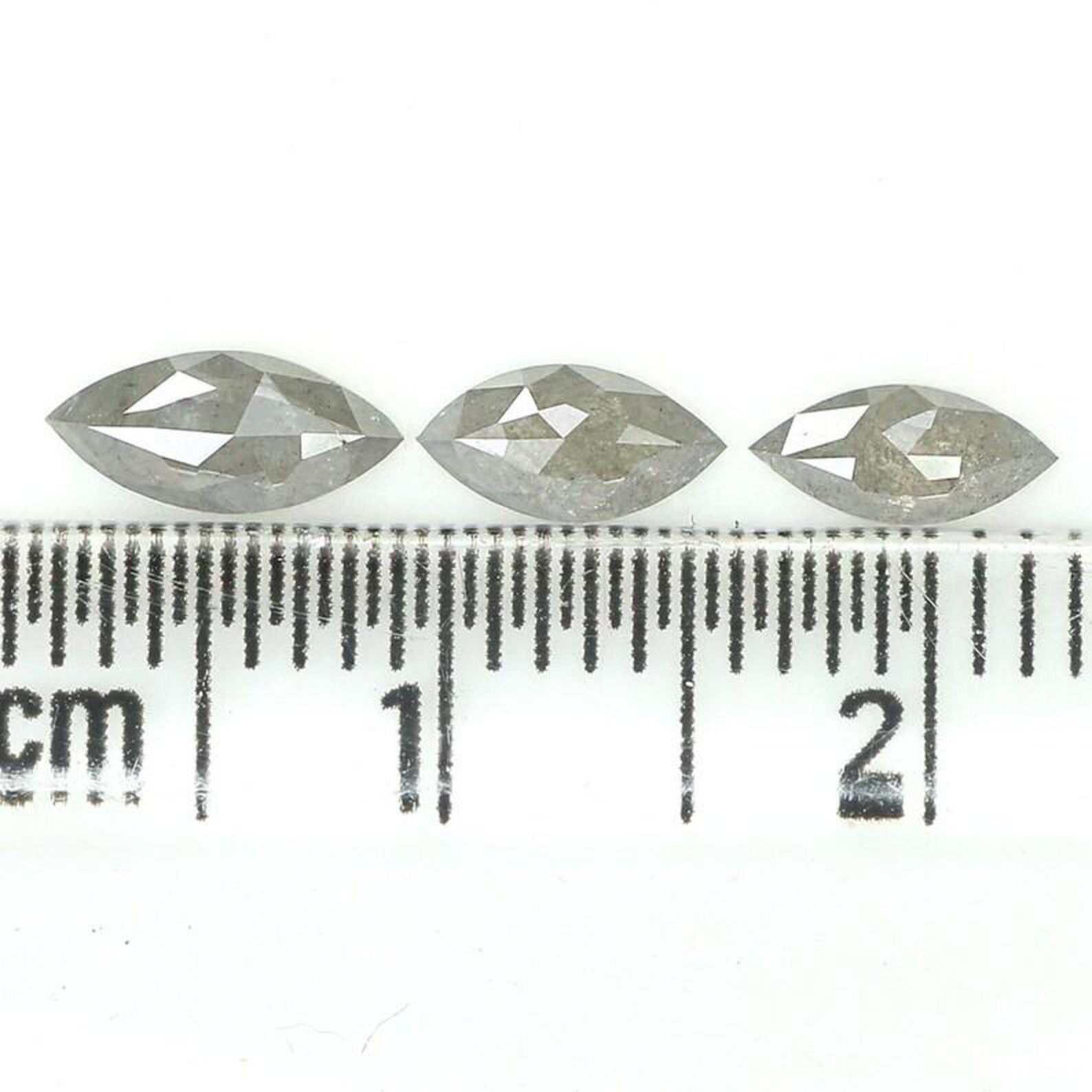 0.83 CT Natural Loose Marquise Shape Diamond Salt And Pepper Marquise Cut Diamond 6.40 MM Black Gray Color Marquise Rose Cut Diamond QN1446