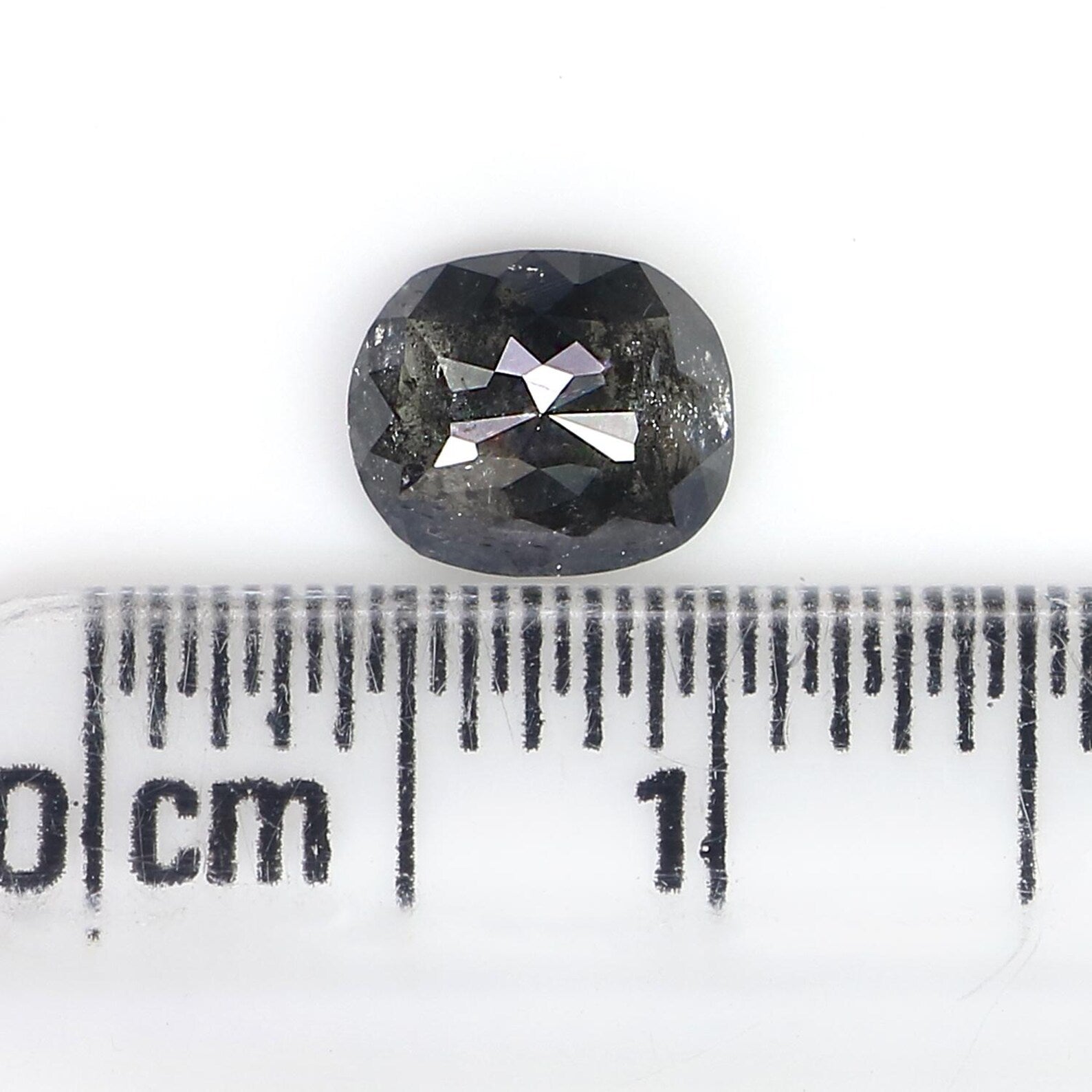0.74 CT Natural Loose Oval Shape Diamond Black Color Oval Cut Diamond 6.20 MM Natural Loose Diamond Black Color Oval Rose Cut Diamond QN6508