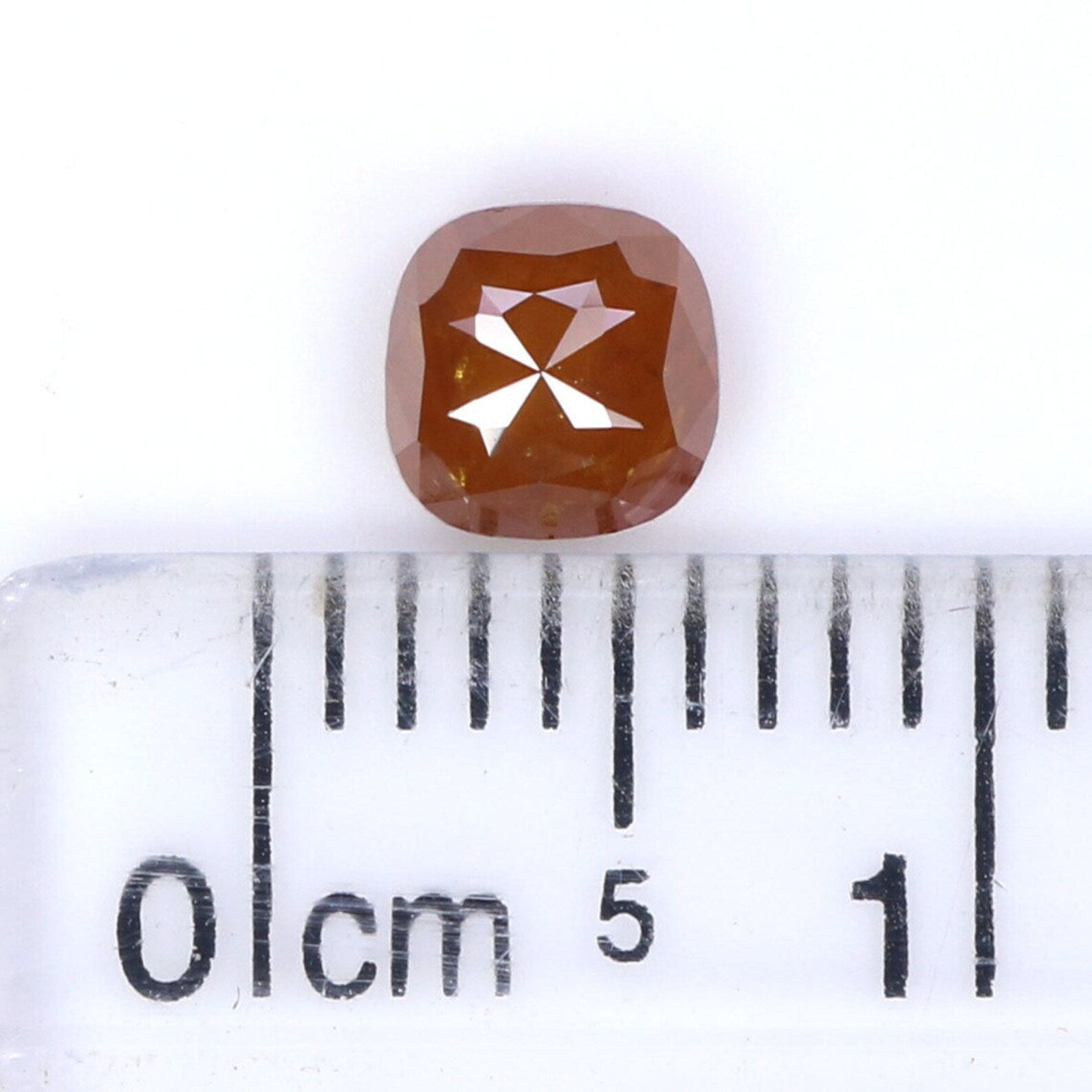 0.61 CT Natural Loose Cushion Shape Diamond Brown Color Cushion Cut Diamond 4.70 MM Natural Loose Diamond Cushion Rose Cut Diamond NQ1961