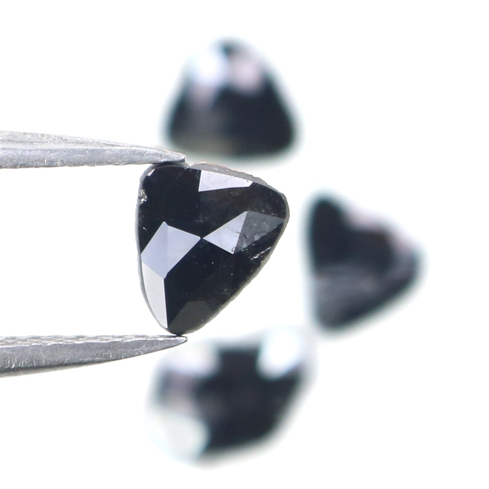 1.07 CT Natural Loose Slice Diamond Black Color Diamond Natural Loose Diamond 6.65 MM Rose Cut Diamond Irregular Cut Slice Shape NQ2196