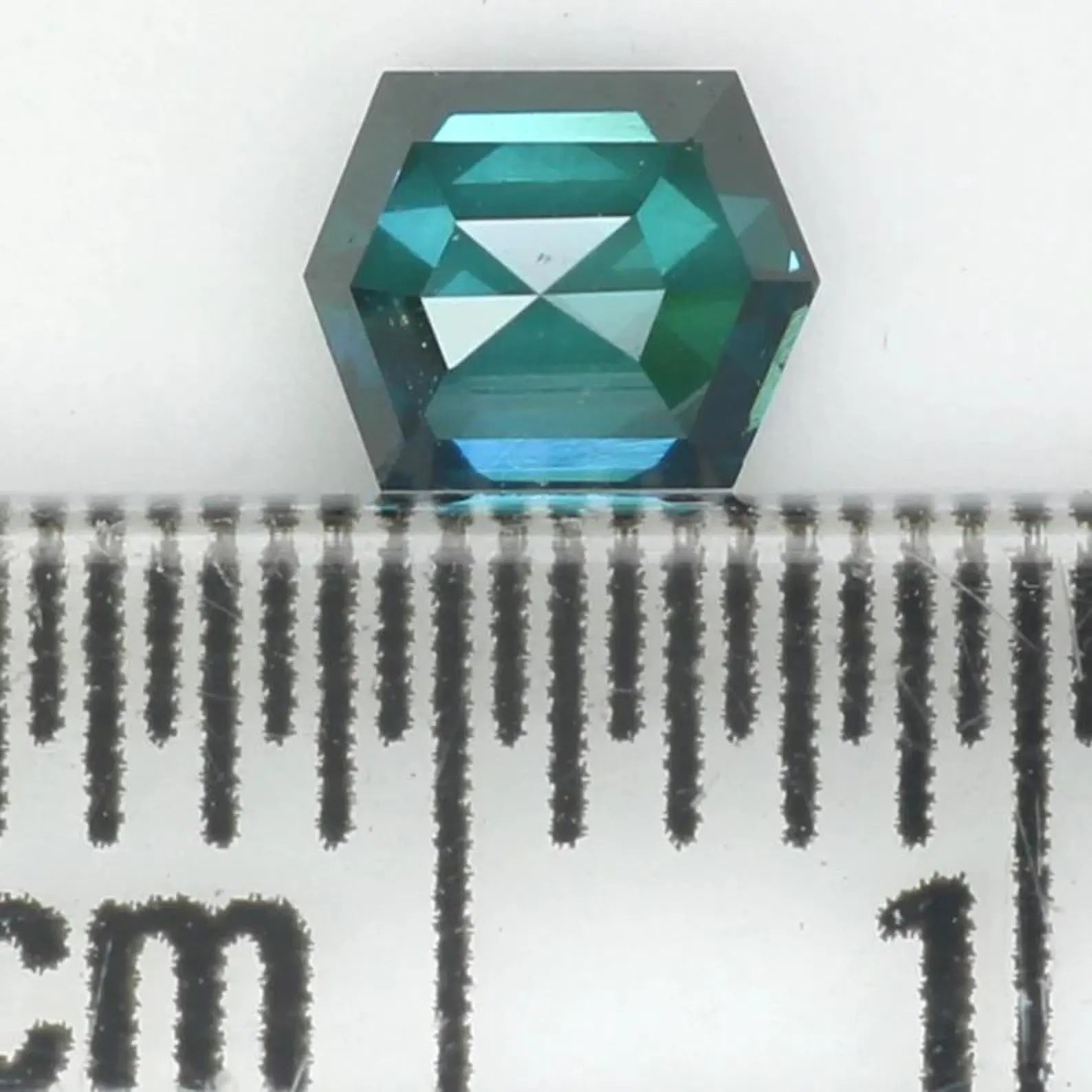 0.34 Ct Natural Loose Hexagon Shape Diamond Blue Color Hexagon Diamond 4.45 MM Natural Diamond Blue Color Hexagon Rose Cut Diamond NQ1395