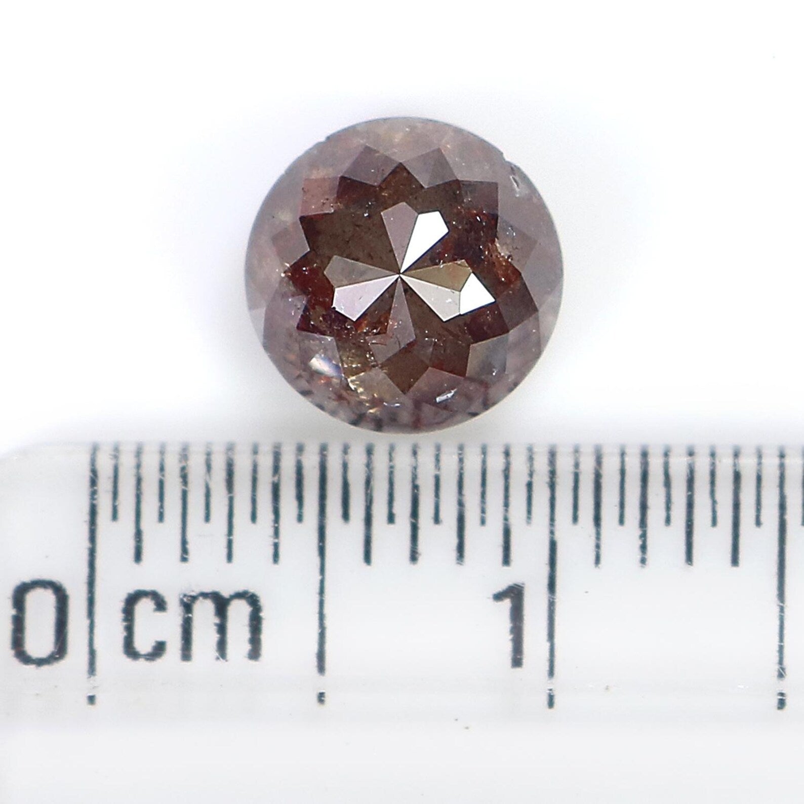 1.76 Ct Natural Loose Round Rose Cut Diamond Brown Color Round Shape Diamond 6.90 MM Natural Loose Brown Color Round Rose Cut Diamond NQ7176