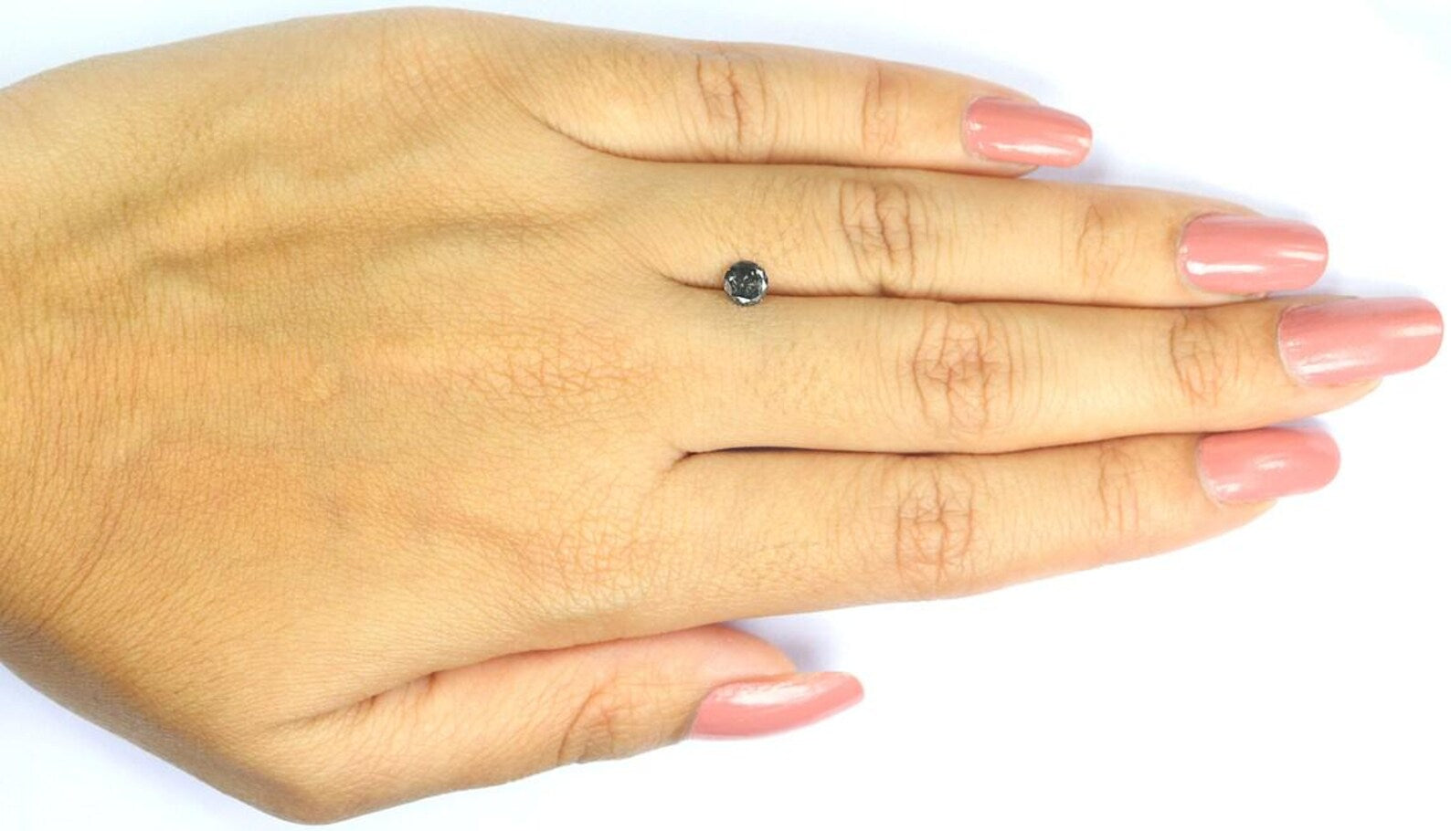 0.32 CT Natural Loose Round Shape Diamond Salt And Pepper Round Diamond 4.70 MM Natural Black Grey Color Round Brilliant Cut Diamond NQ9500