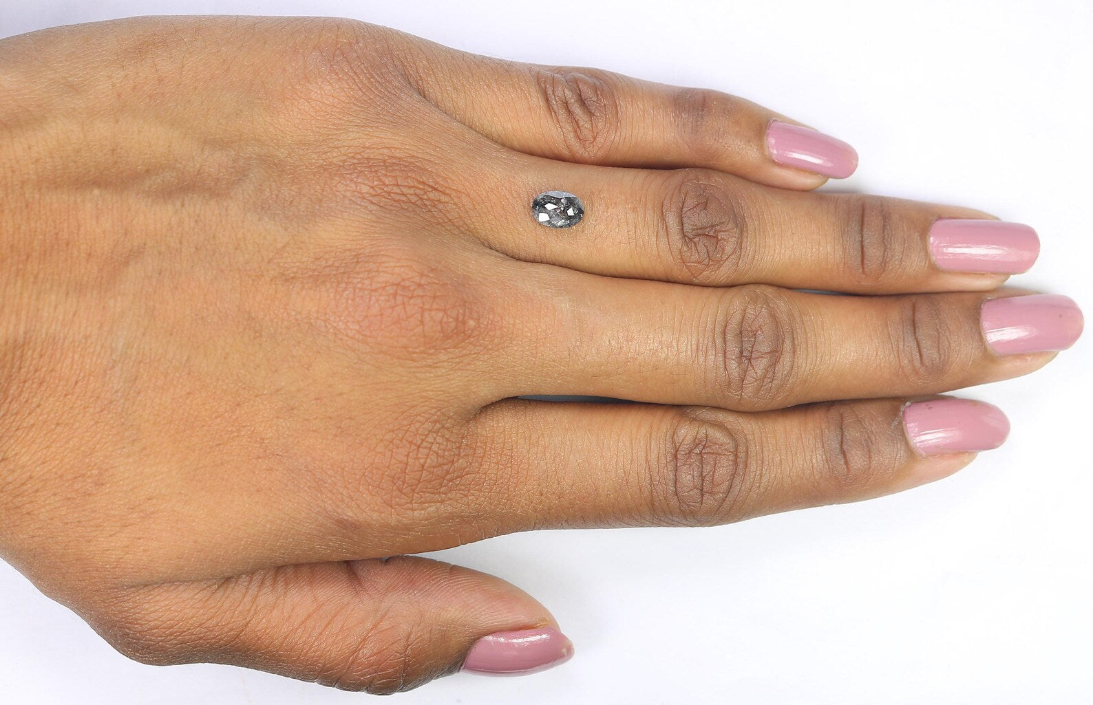 0.84 CT Natural Loose Oval Shape Diamond Black Color Oval Cut Diamond 6.95 MM Natural Loose Diamond Black Oval Shape Rose Cut Diamond QN829