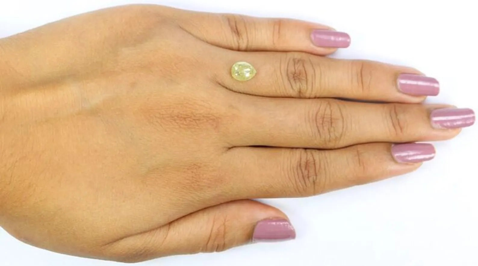 1.26 CT Natural Loose Pear Shape Diamond Yellow Color Pear Diamond 7.70 MM Natural Loose Diamond Yellow Color Pear Rose Cut Diamond NQ2373