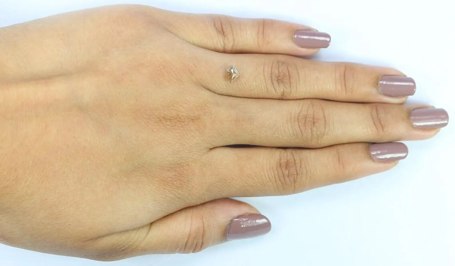 0.39 CT Natural Loose Shield Shape Diamond Grey Color Shield Cut Diamond 4.30 MM Natural Diamond Brown Color Shield Rose Cut Diamond NQ449