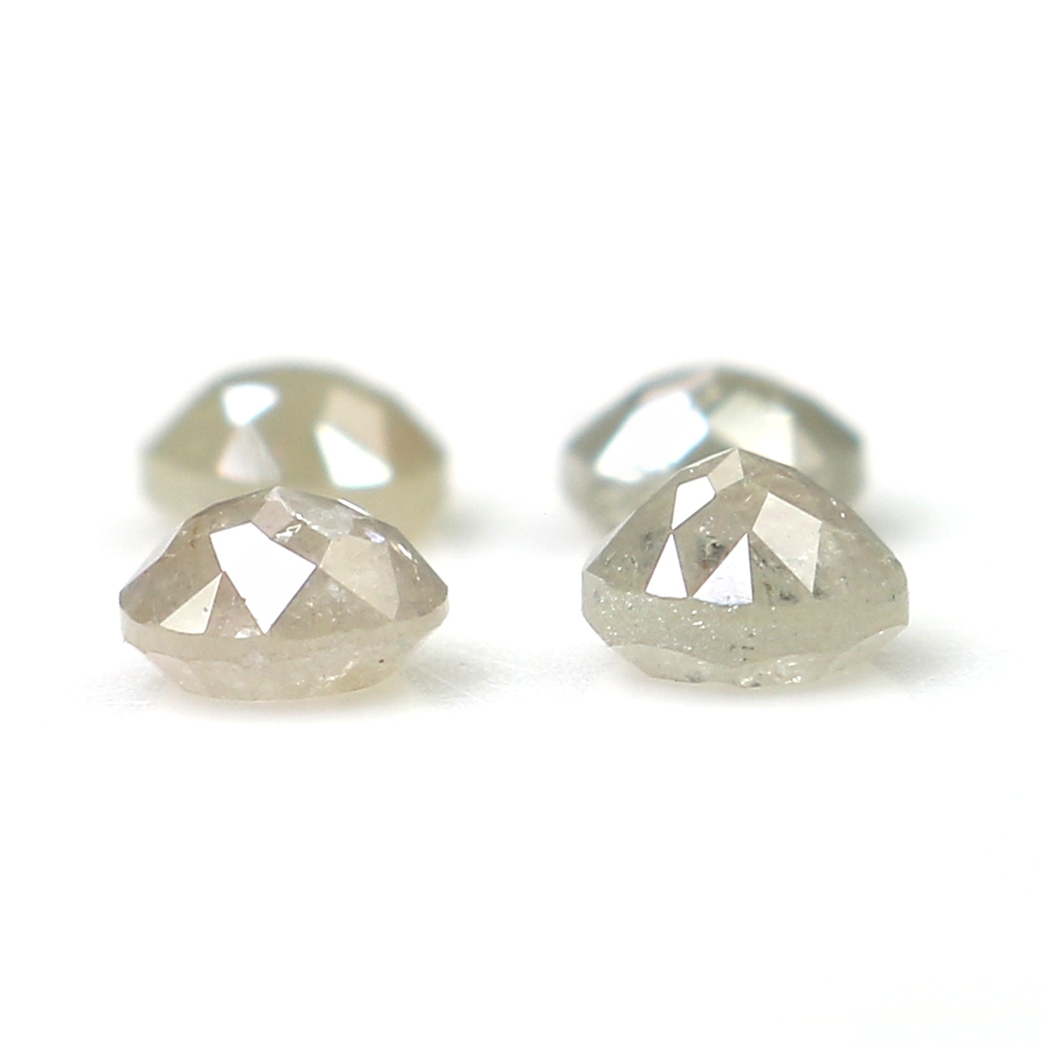 0.85 CT Natural Loose Round Rose Cut Diamond Grey Color Round Shape Diamond 3.50 MM Natural Loose Grey Color Round Rose Cut Diamond LQ6332