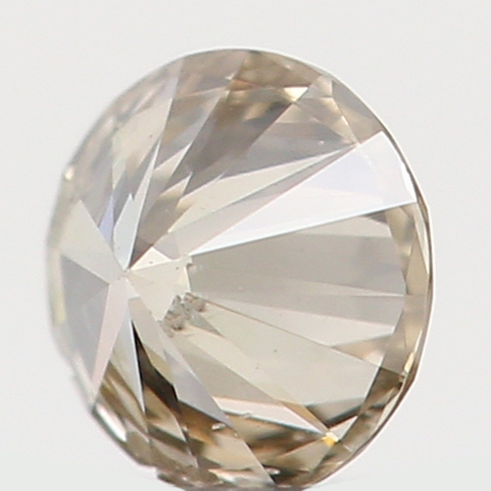 0.09 Ct Natural Loose Diamond Round Brown Color SI2 Clarity 2.90 MM N7365