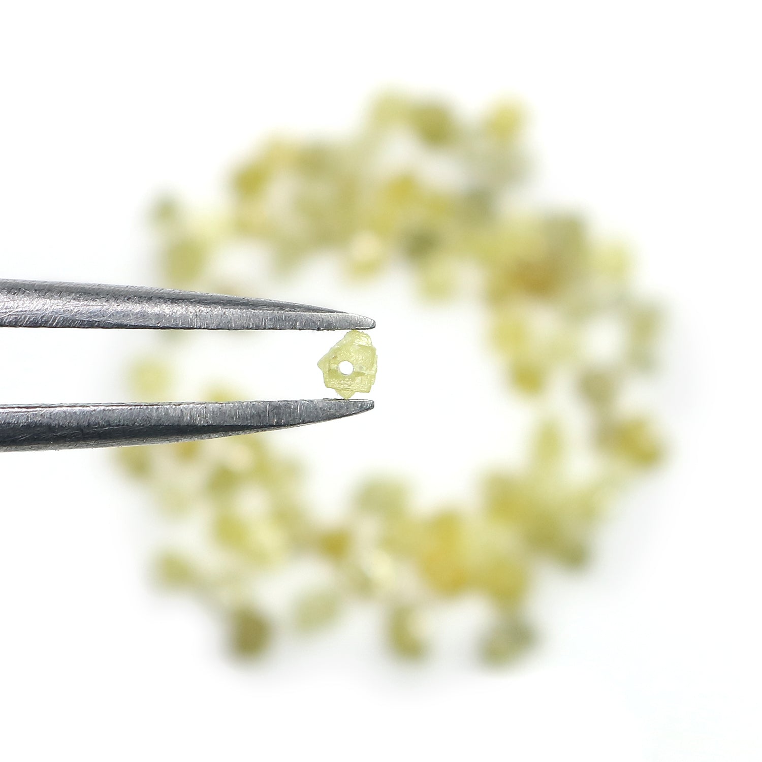Natural Loose Rough Shape Diamond Yellow Color Rough Bead Cut Diamond 2.00 Ct Lot Uncut Drilled Bead Rough Irregular Cut Bead Diamond Q77