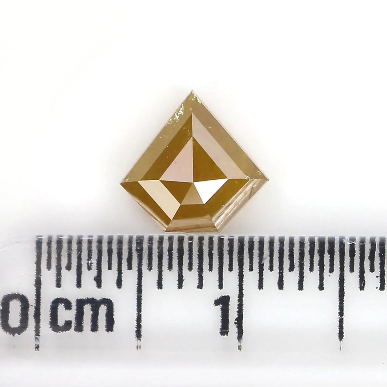 1.12 CT Natural Loose Shield Shape Diamond Yellow Color Shield Diamond 7.10 MM Natural Diamond Yellow Color Shield Rose Cut Diamond NQ569