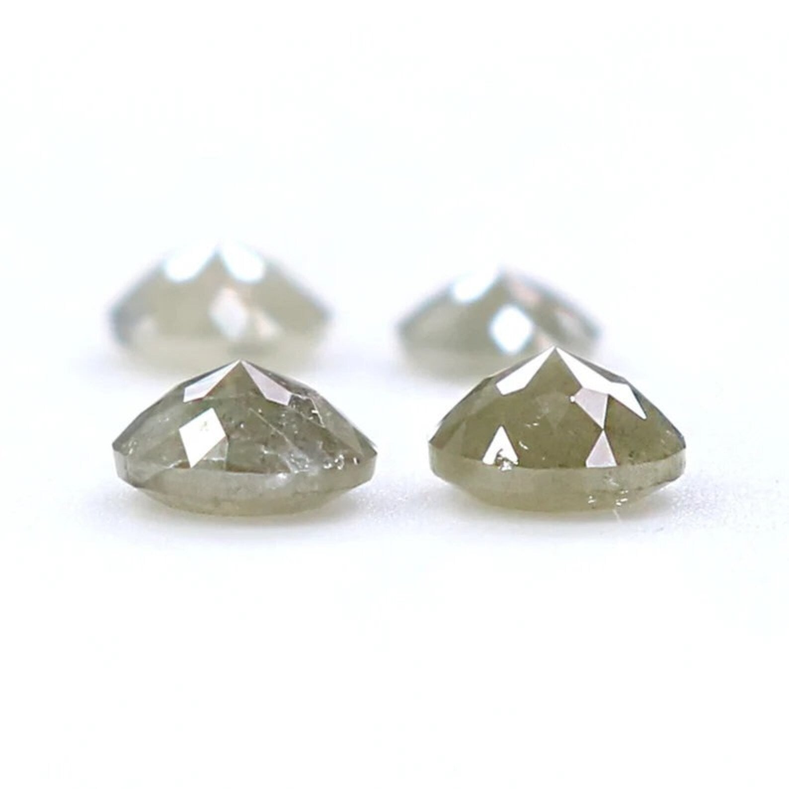0.65 CT Natural Loose Round Shape Diamond Gray Color Round Diamond 3.00 MM Natural Loose Diamond Gray Color Round Rose Cut Diamond NQ7623