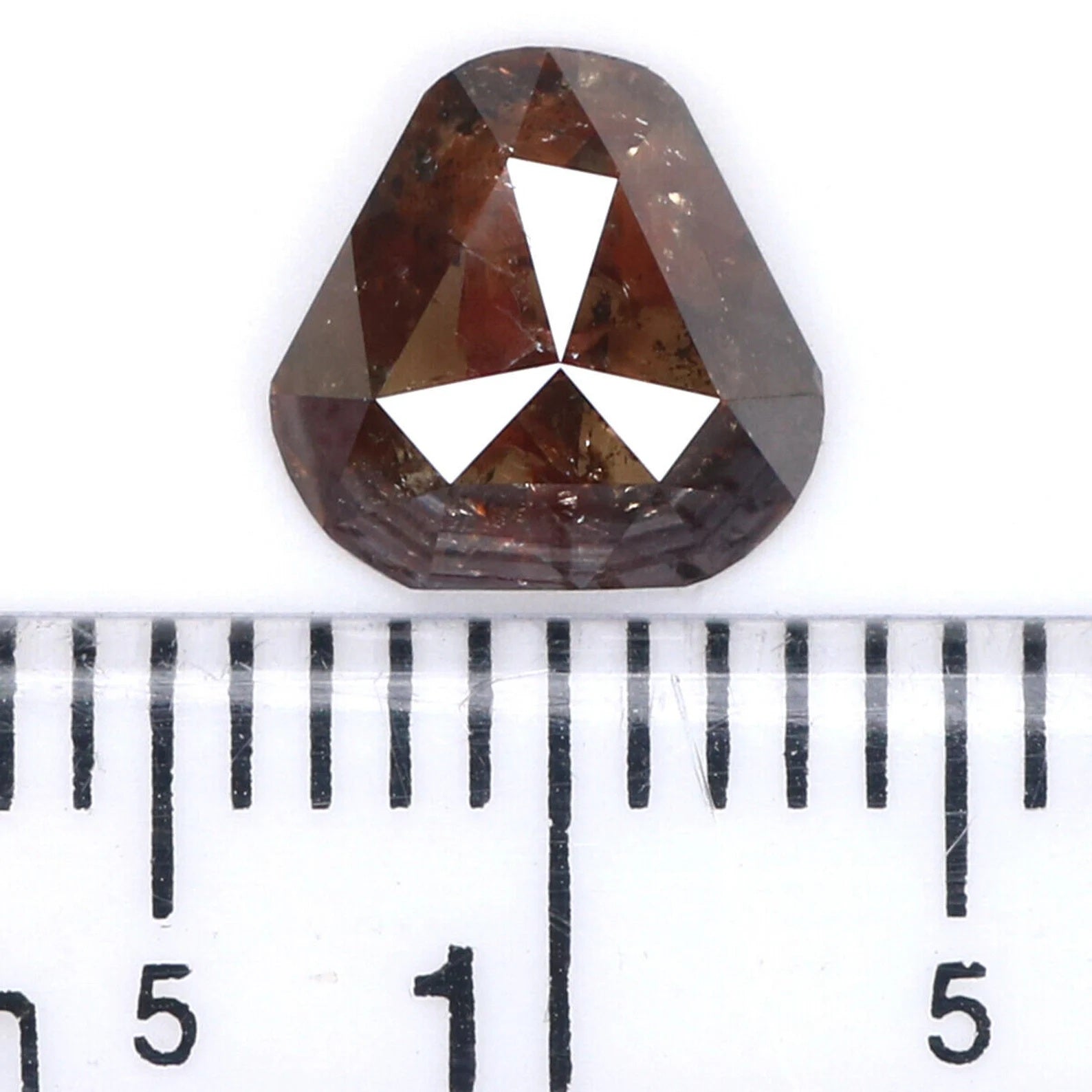 0.88 CT Natural Loose Triangle Diamond Brown Color Diamond Natural Loose Diamond 6.90 MM Triangle Cut Diamond Triangle Shape Diamond NQ7866