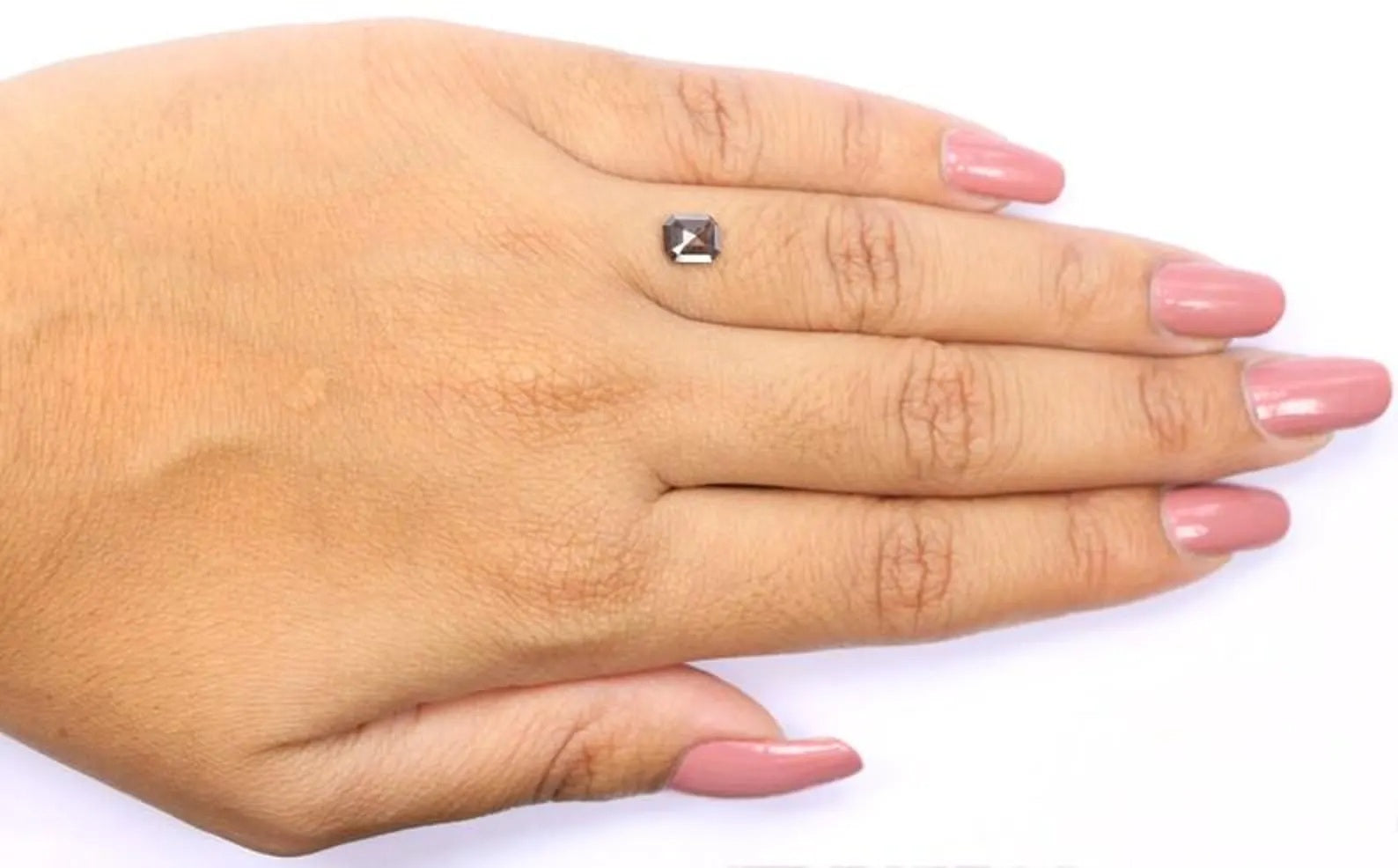 0.74 Ct Natural Loose Emerald Shape Diamond Brown Color Emerald Diamond 5.85 MM Natural Loose Brown Color Emerald Rose Cut Diamond NQ9347