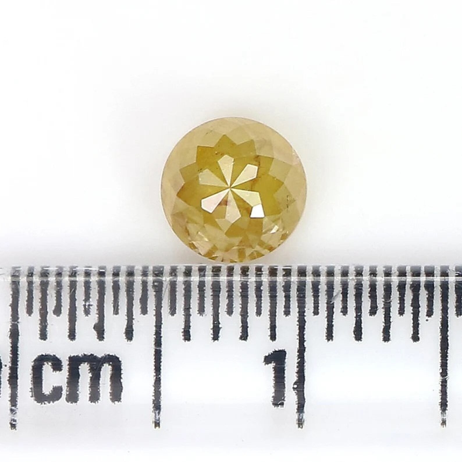 0.76 Ct Natural Loose Round Shape Diamond Yellow Color Round Cut Diamond 5.05 MM Natural Loose Yellow Color Round Rose Cut Diamond NQ1703