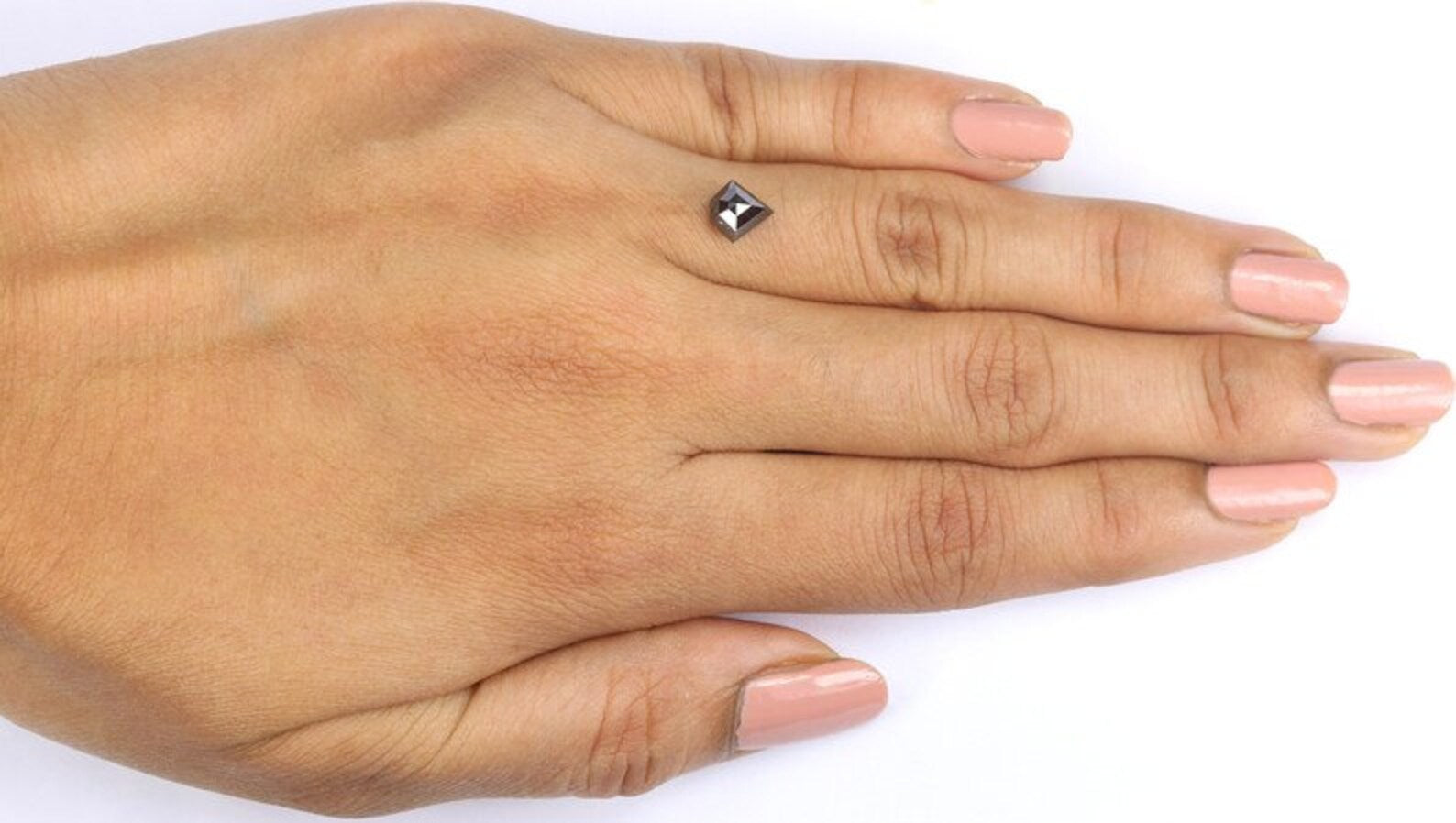 0.90 CT Natural Loose Shield Shape Diamond Brown Color Shield Cut Diamond 6.45 MM Natural Diamond Brown Color Shield Rose Cut Diamond NQ529