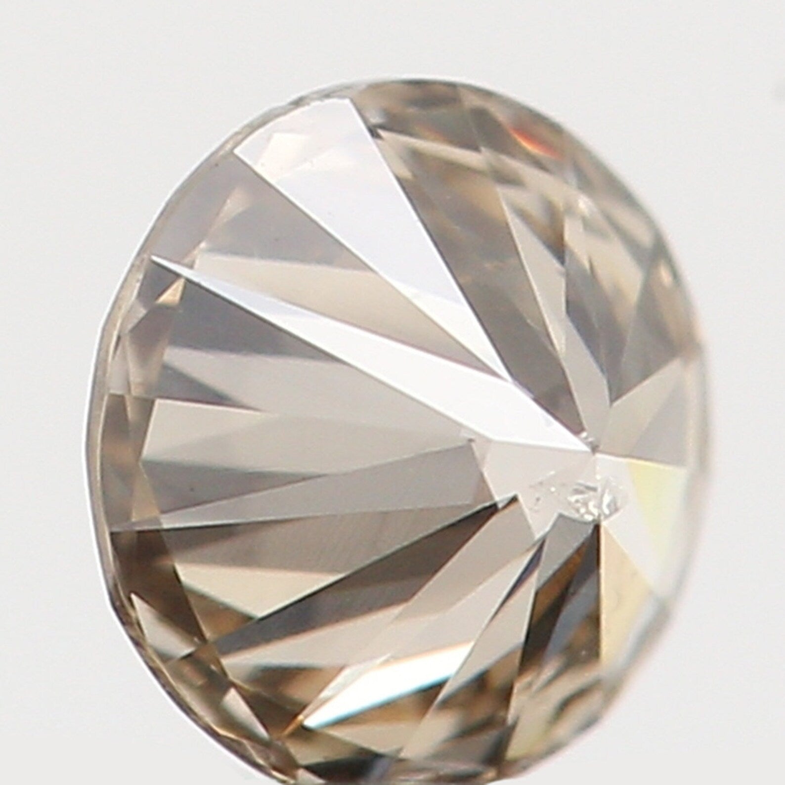 0.14 Ct Natural Loose Diamond Round Brown Color I1 Clarity 3.20 MM N7278