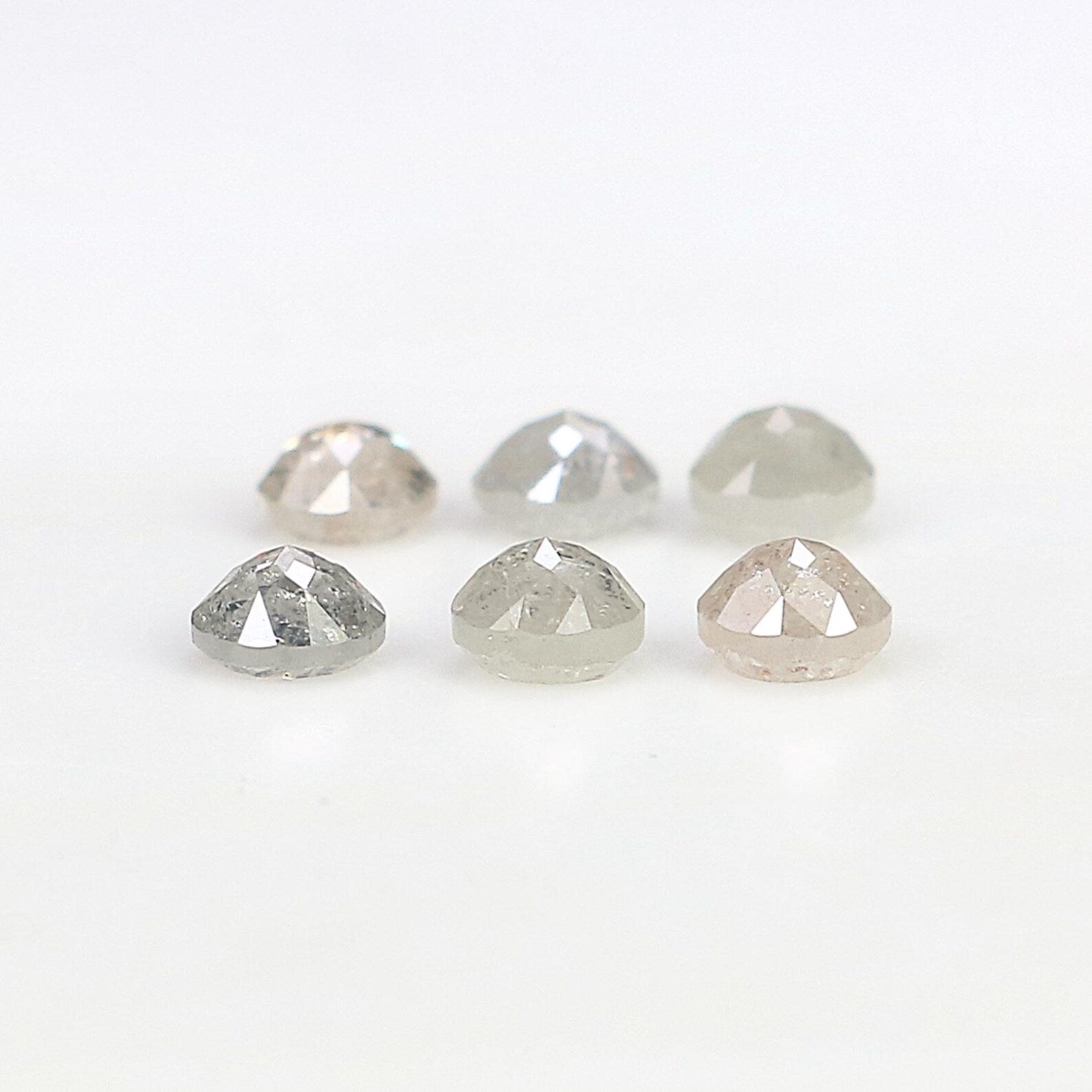 1.17 CT Natural Loose Round Rose Cut Diamond Grey Color Round Shape Diamond 3.35 MM Natural Loose Grey Color Round Rose Cut Diamond NQ2572