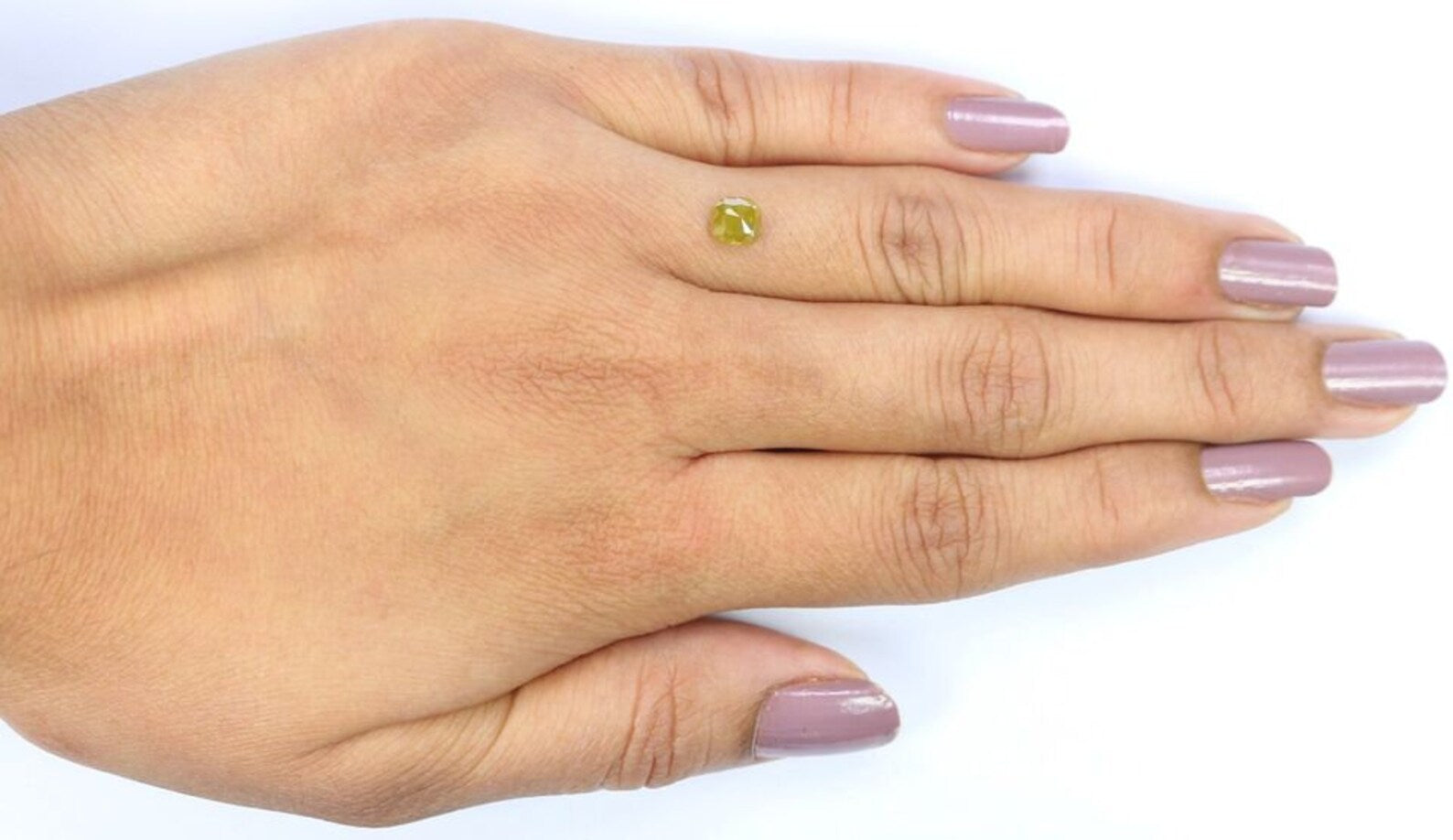 0.71 CT Natural Loose Cushion Shape Diamond Yellow Color Cushion Cut Diamond 5.05 MM Natural Loose Diamond Cushion Rose Cut Diamond NQ8064