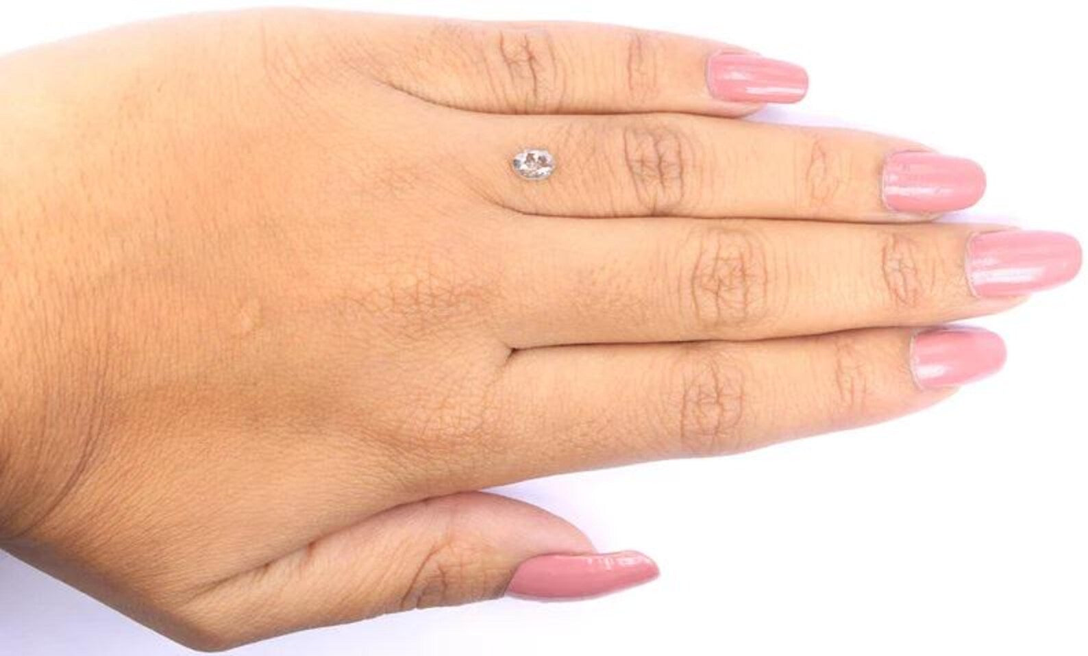 0.48 Ct Natural Loose Oval Shape Diamond Salt And Pepper Oval Diamond 5.65 MM Natural Loose Diamond Grey Color Oval Rose Cut Diamond NQ1663