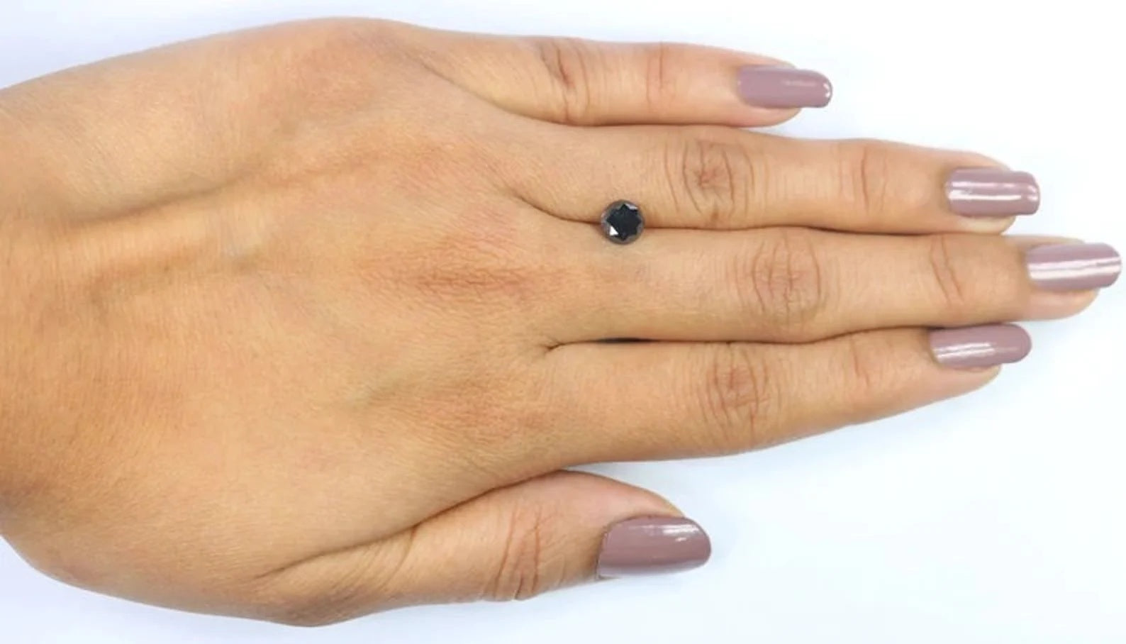 0.90 CT Natural Loose Round Shape Diamond Black Color Round Cut Diamond 5.80 MM Natural Loose Diamond Round Brilliant Cut Diamond NQ7914