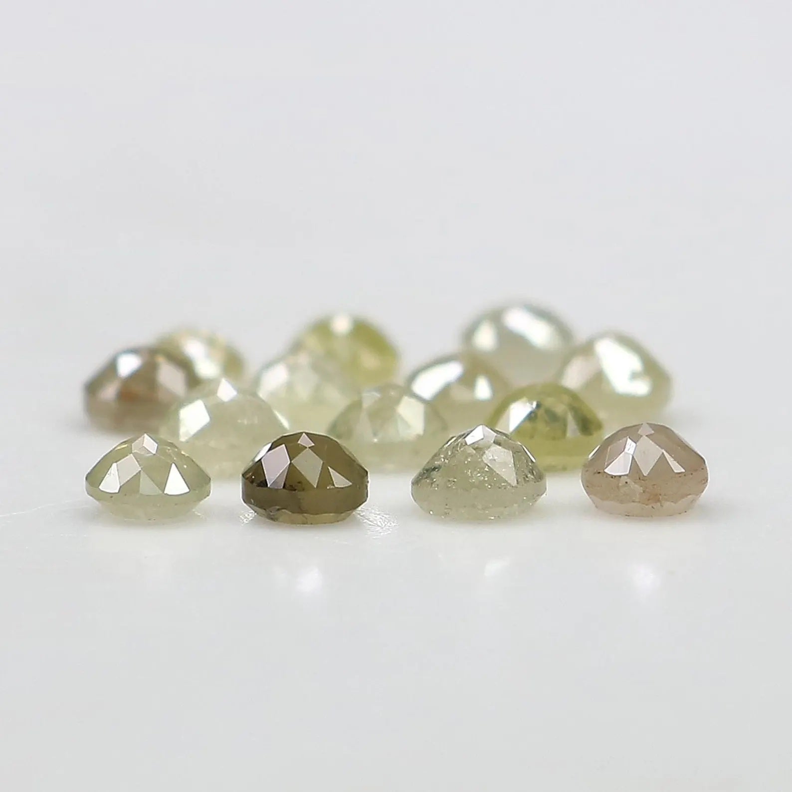 1.44 Ct Natural Loose Round Shape Diamond Yellow Color Round Diamond 2.50 MM Natural Diamond Yellow Color Round Rose Cut Diamond NQ1681