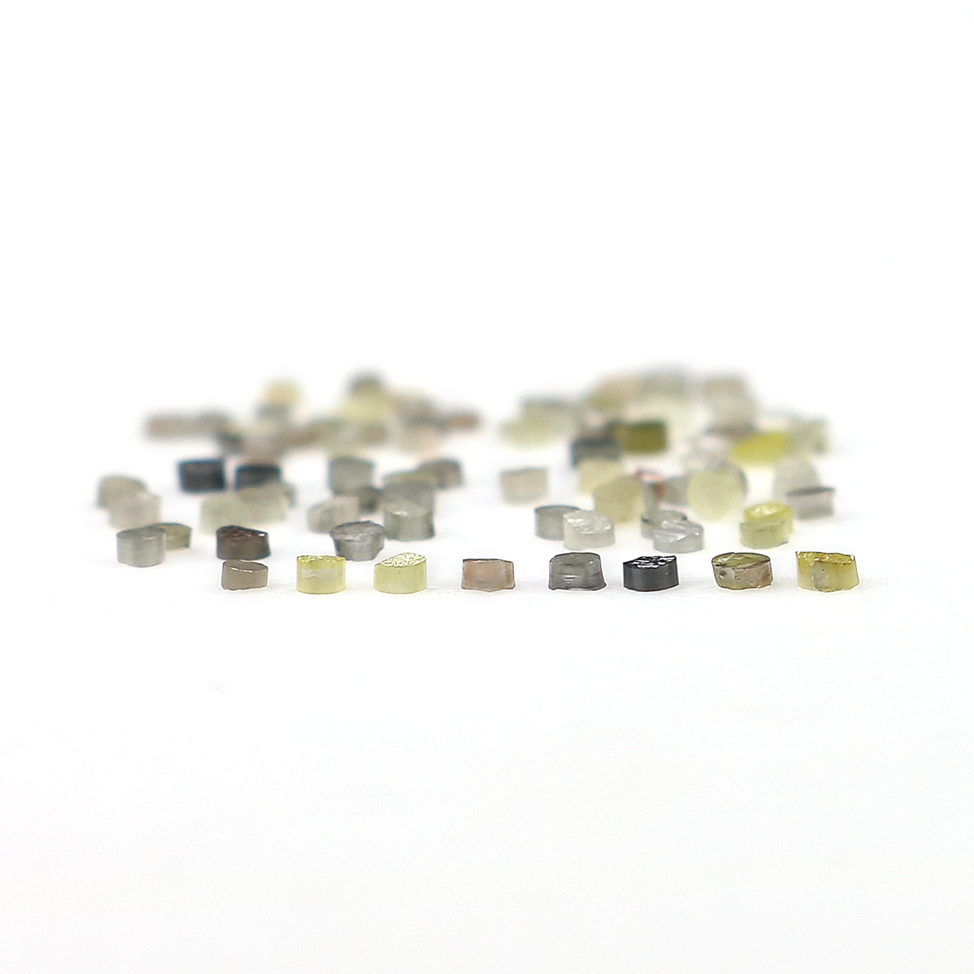 Natural Loose Rough Tablet Round Cut Diamond Mix Color Rough Shape Diamond 100 PCS Lot Round Uncut Diamond Rough Irregular Cut Diamond Q55