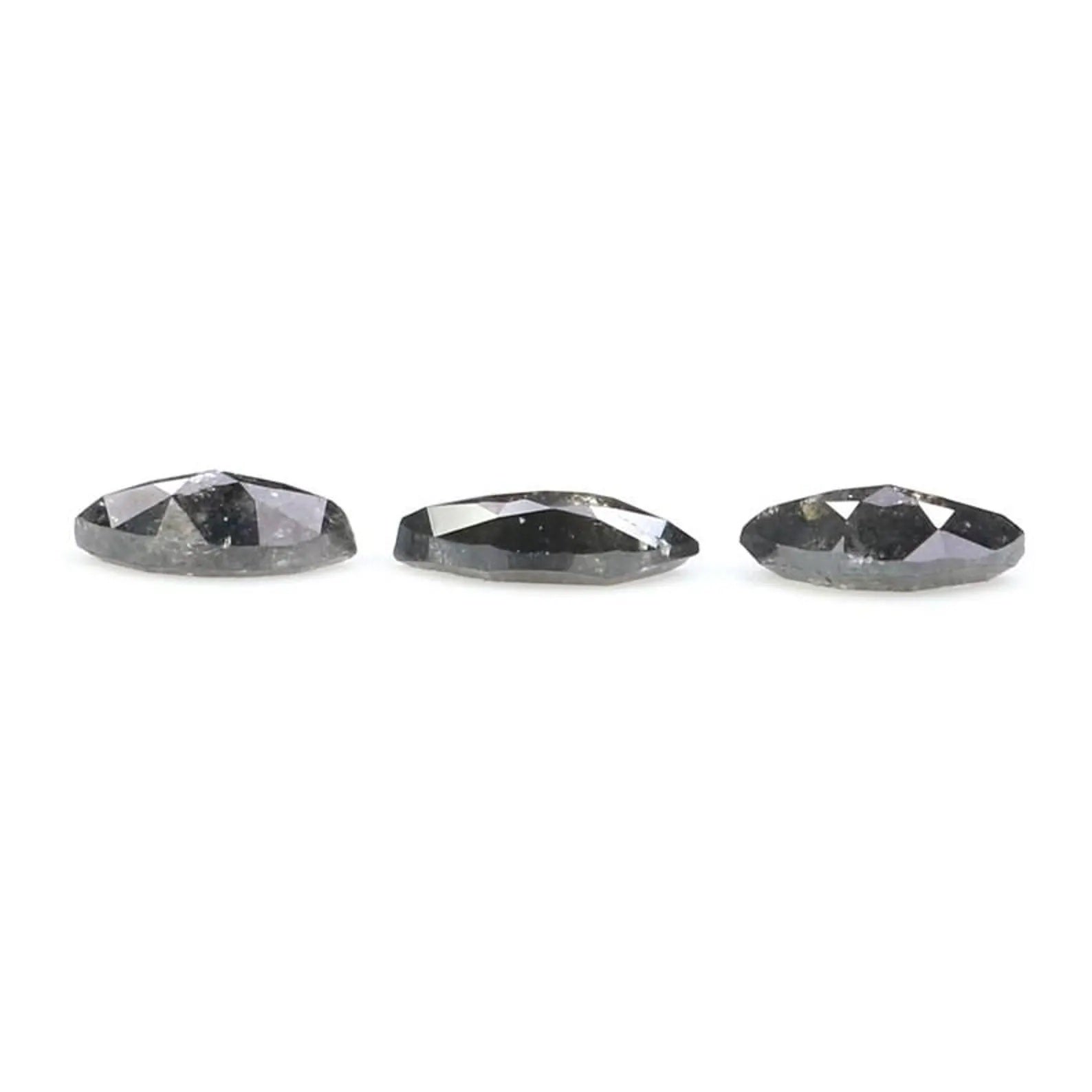 0.35 CT Natural Loose Marquise Shape Diamond Salt And Pepper Marquise Cut Diamond 4.55 MM Natural Loose Marquise Rose Cut Diamond NQ2326