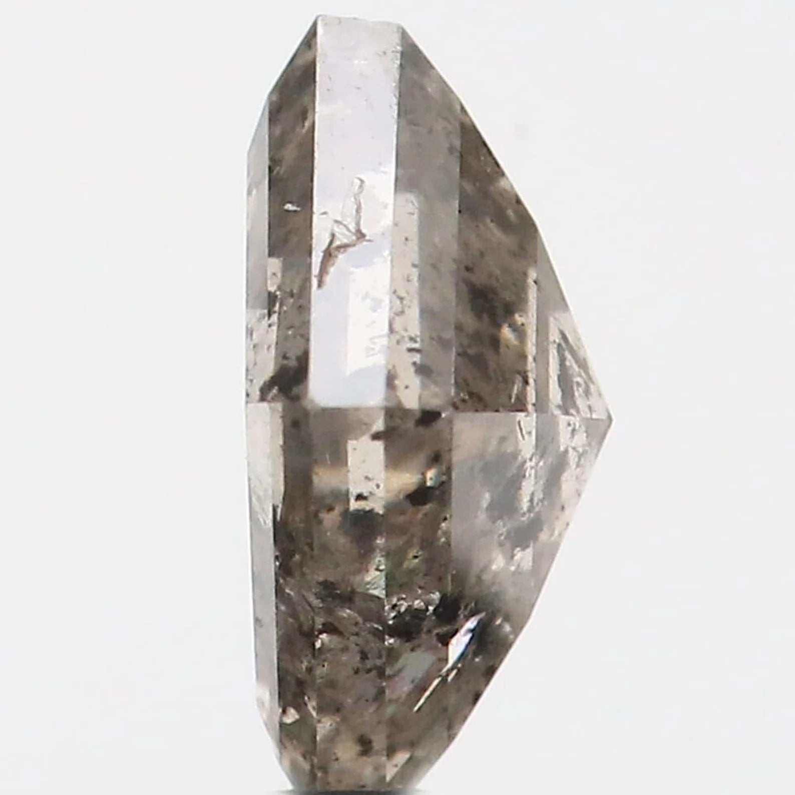 1.34 CT Natural Loose Kite Shape Diamond Salt And Pepper Kite Cut Diamond 8.60 MM Natural Loose Diamond Black Grey Kite Shape Diamond QN195