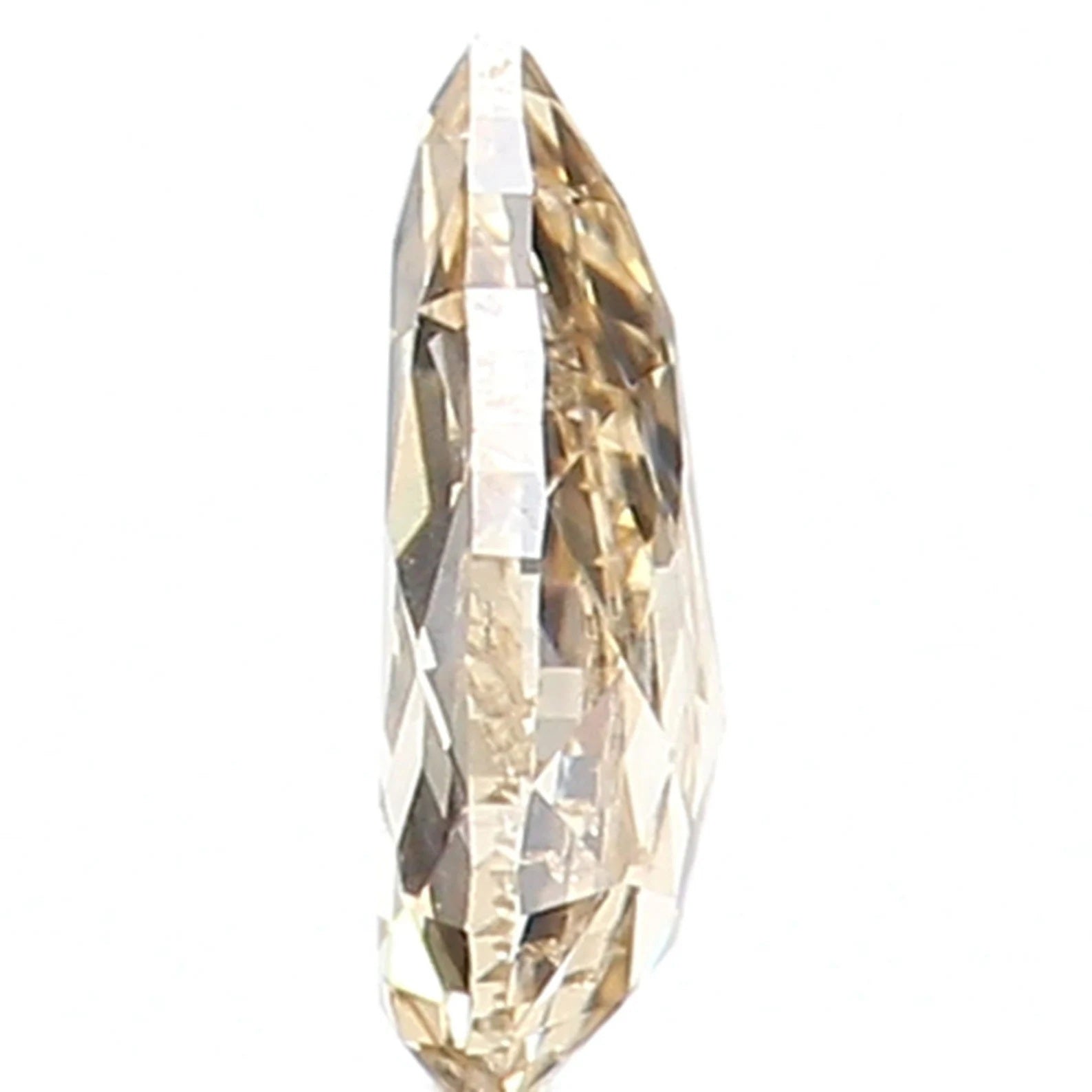 0.19 Ct Natural Loose Diamond, Yellow Pear Diamond, Rustic Diamond, Antique Diamond, Real Diamond, Grey Diamond, Fancy Shape Diamond N609