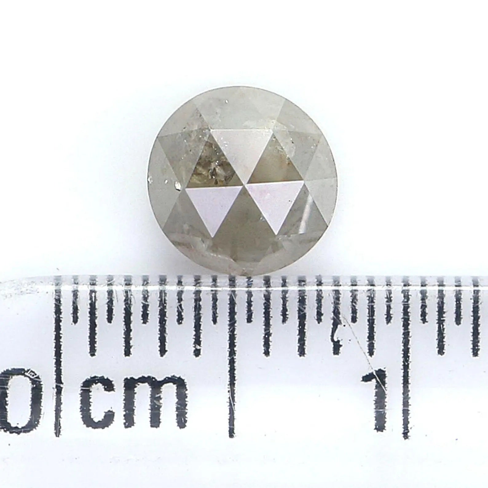 0.91 CT Natural Loose Round Rose Cut Diamond Black Color Round Shape Diamond 5.50 MM Natural Loose Green Color Round Rose Cut Diamond NQ8924