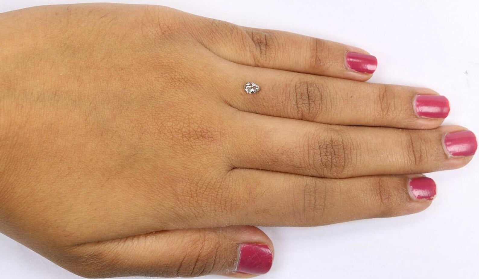 0.25 CT Natural Loose Pear Shape Diamond Salt And Pepper Pear Diamond 5.00 MM Natural Loose Black Grey Color Pear Rose Cut Diamond NQ1850