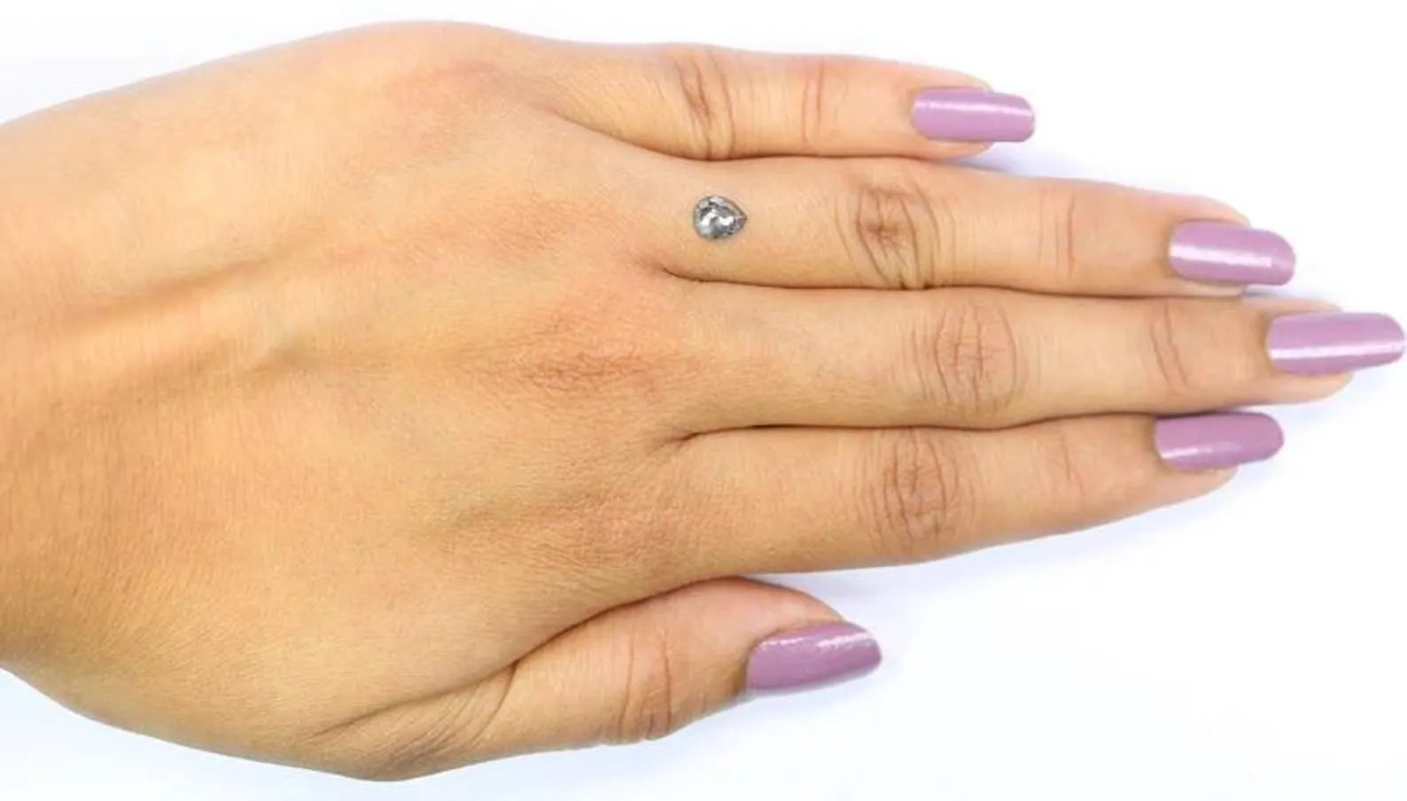 0.45 CT Natural Loose Pear Shape Diamond Salt And Pepper Pear Diamond 5.85 MM Natural Diamond Black Grey Color Pear Rose Cut Diamond NQ2439