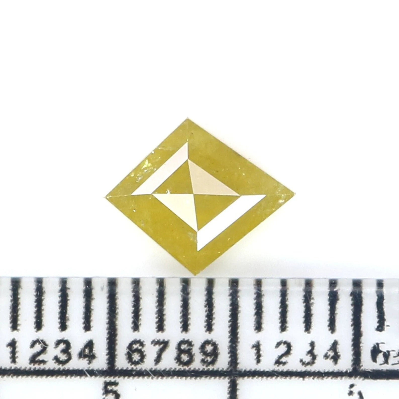 0.85 CT Natural Loose Kite Shape Diamond Yellow Color Kite Cut Diamond 7.95 MM Natural Loose Diamond Kite Shape Rose Cut Diamond NQ2216