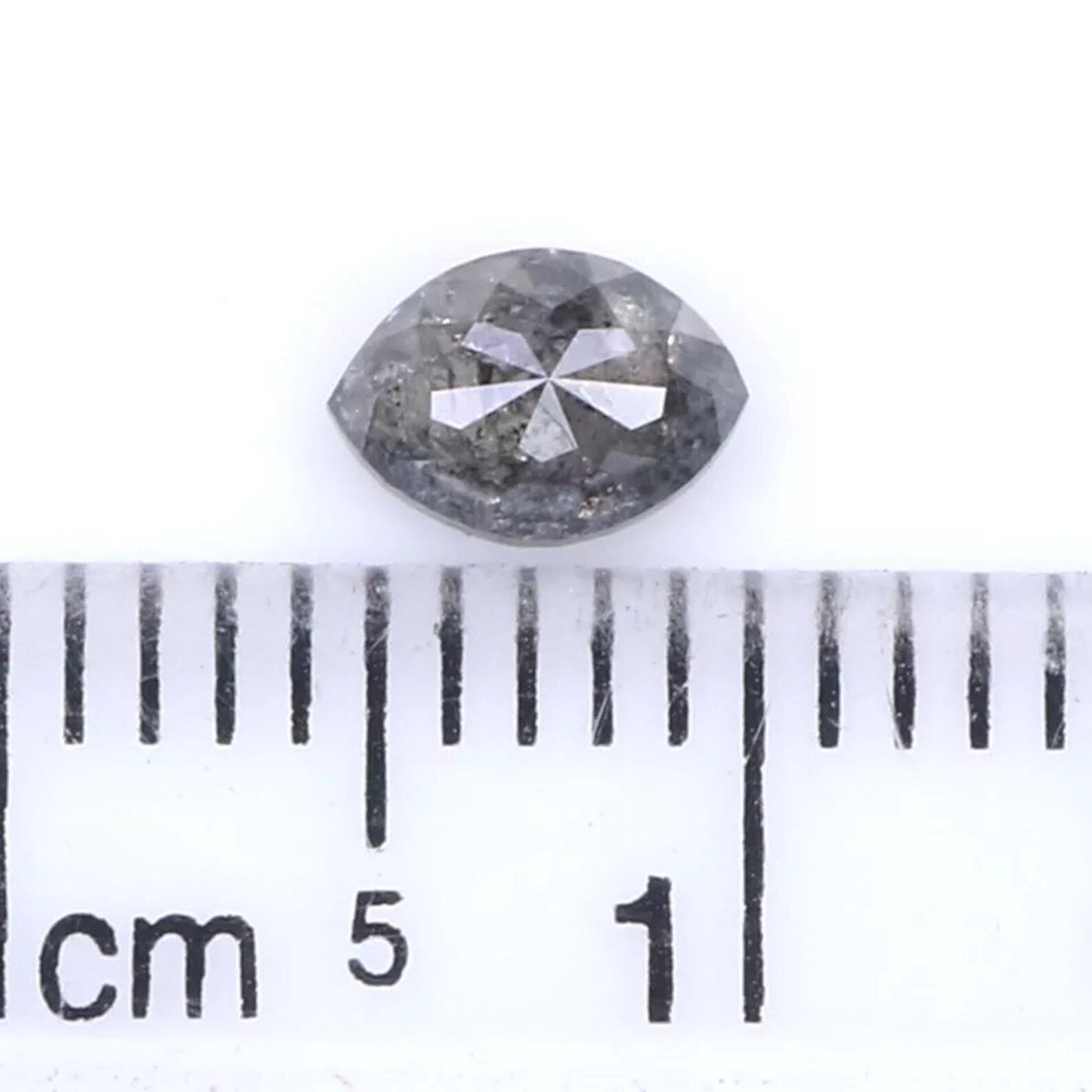 0.47 CT Natural Loose Marquise Cut Diamond Salt And Pepper Diamond 5.45 MM Natural Loose Diamond Black Grey Marquise Rose Cut Diamond NQ9981