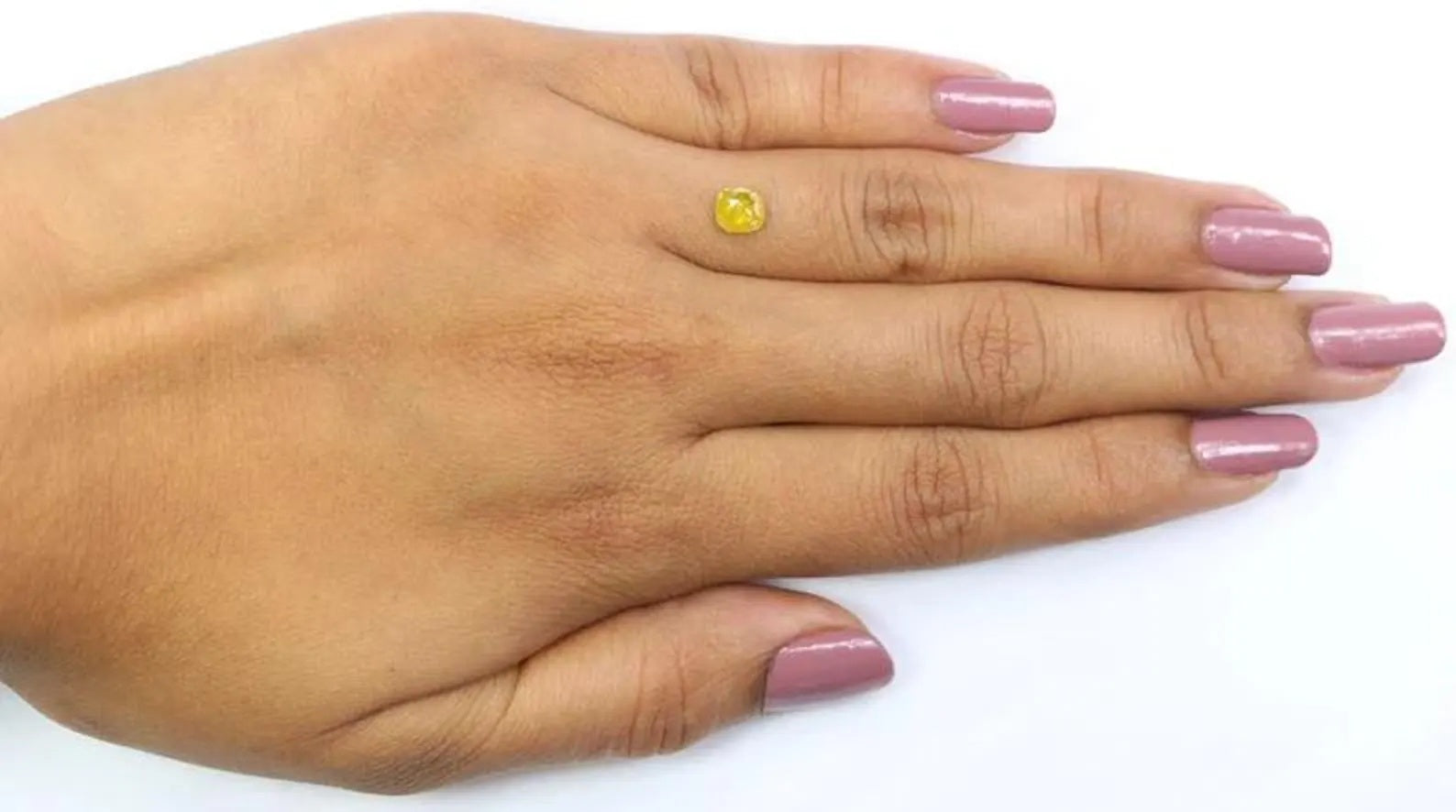 0.62 CT Natural Loose Cushion Diamond Yellow Color Cushion Cut Diamond 5.10 MM Natural Loose Yellow Color Cushion Rose Cut Diamond NQ2379