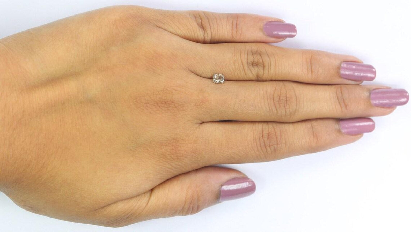 0.32 CT Natural Loose Emerald Shape Diamond Grey Color Emerald Diamond 4.20 MM Natural Loose Grey Color Emerald Brilliant Cut Diamond NQ7376