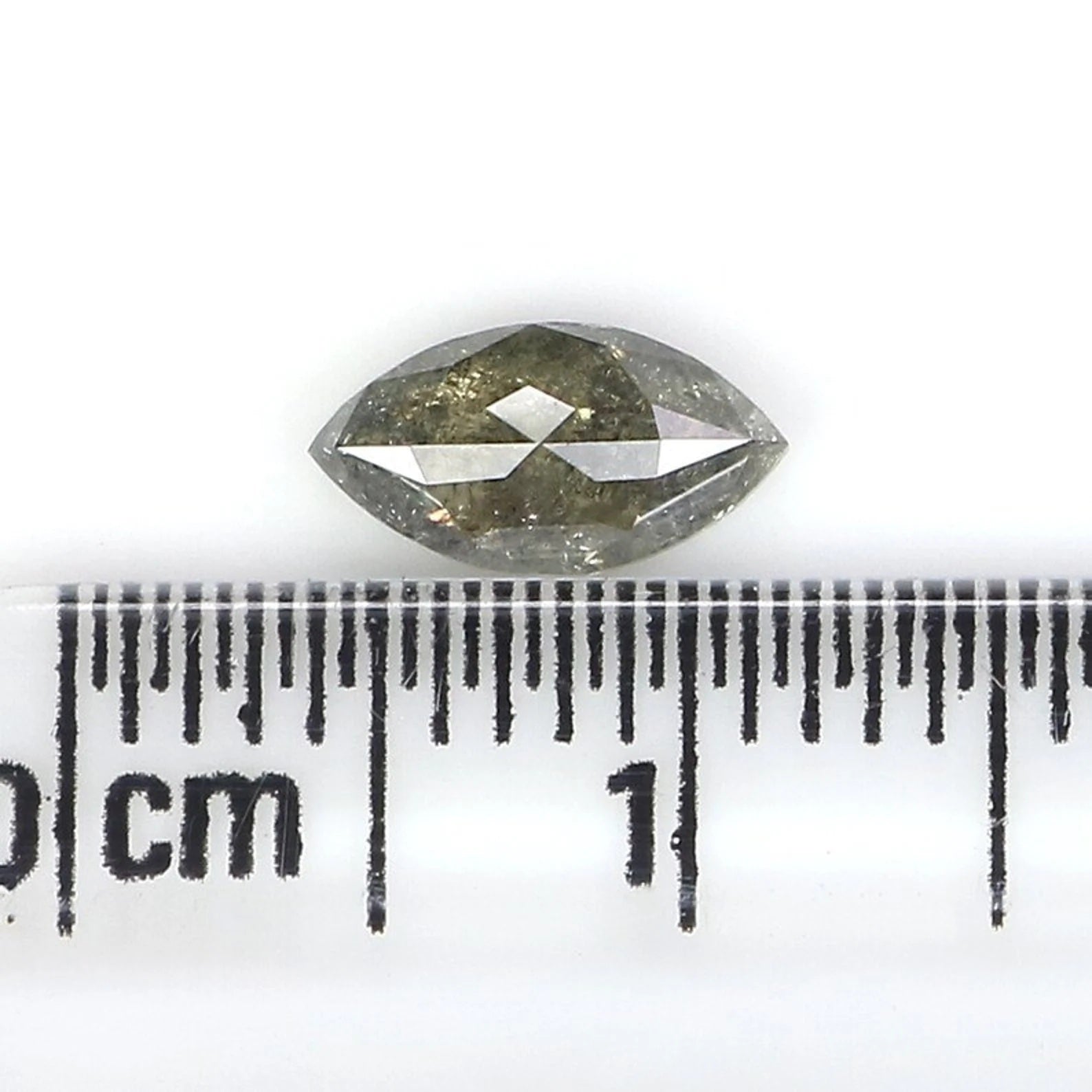 0.60 CT Natural Loose Marquise Shape Diamond Salt And Pepper Marquise Diamond 7.80 MM Natural Black Gray Marquise Rose Cut Diamond NQ2455