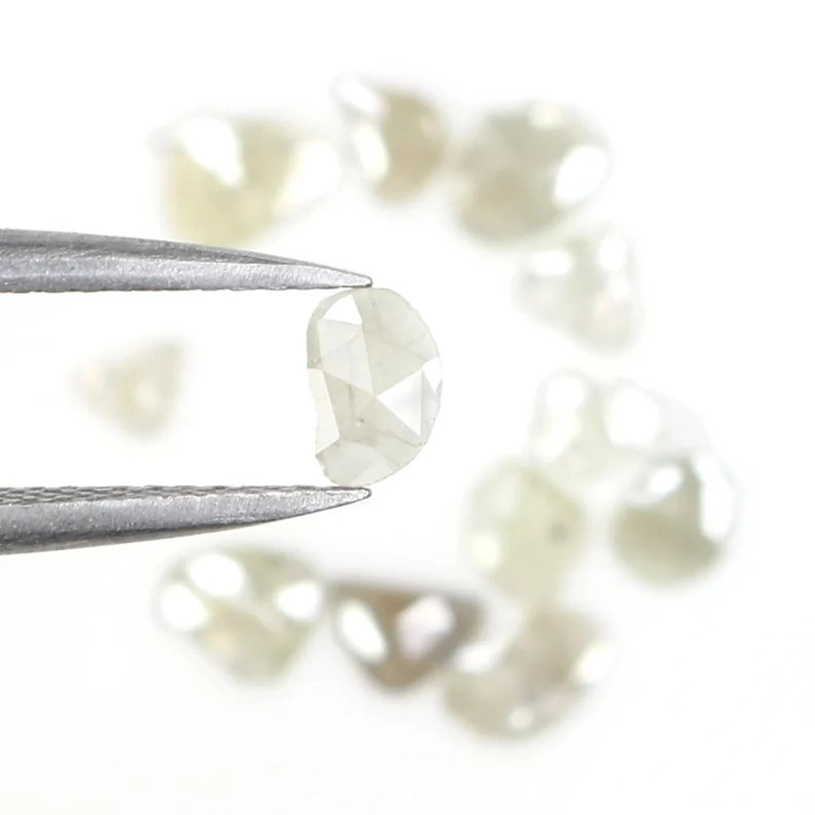 1.04 CT Natural Loose Slice Shape Diamond Grey Color Irregular Cut Diamond 2.80 MM Natural Loose Diamond Slice Shape Rose Cut Diamond NQ2200