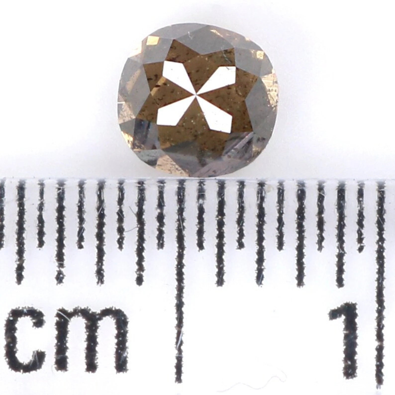 0.47 CT Natural Loose Cushion Shape Diamond Brown Color Cushion Cut Diamond 4.05 MM Natural Loose Diamond Cushion Rose Cut Diamond NQ1648