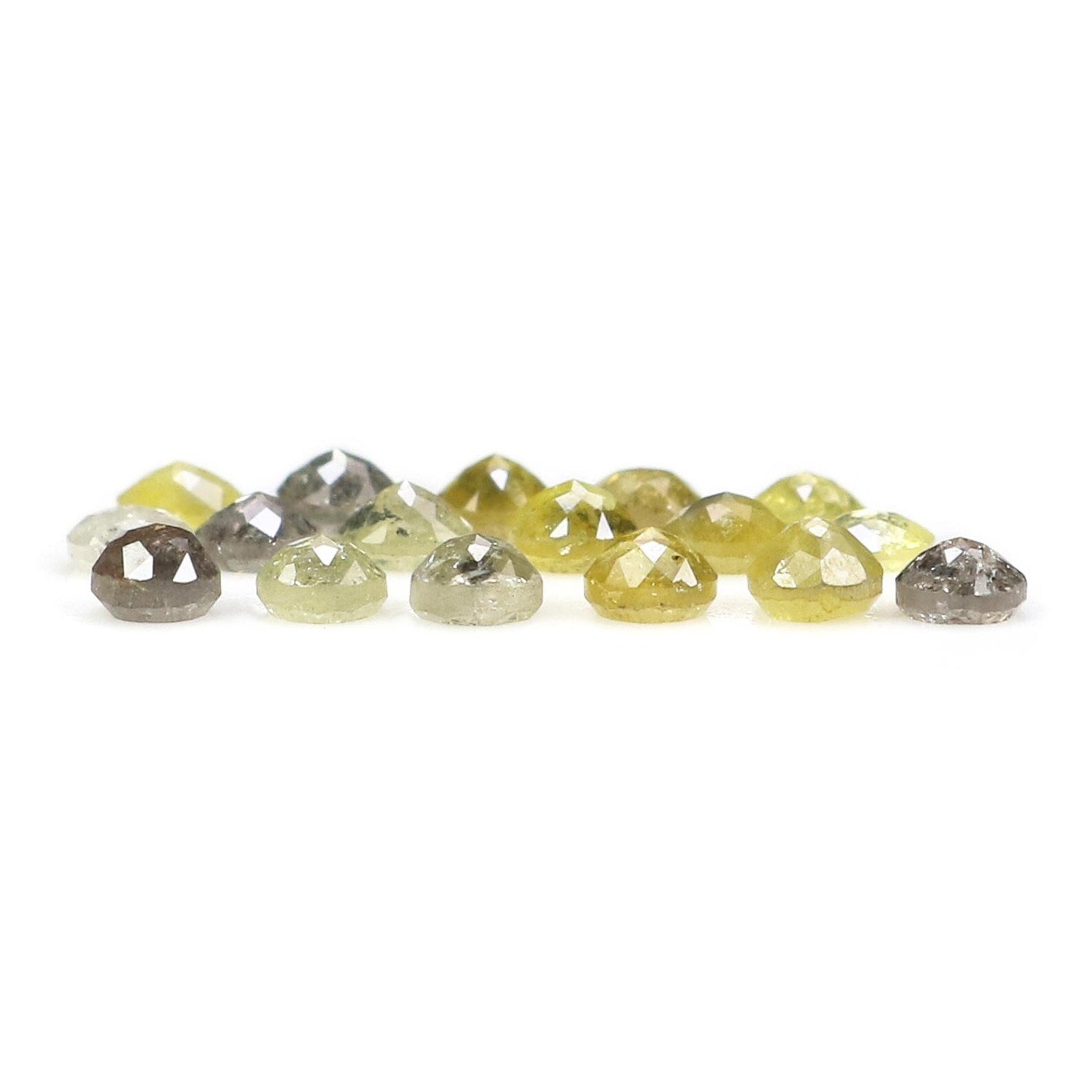 1.98 Ct Natural Loose Diamond Round Shape Diamond Yellow Color Round Cut Diamond 2.70 MM Natural Loose Diamond Round Rose Cut Diamond NQ1693