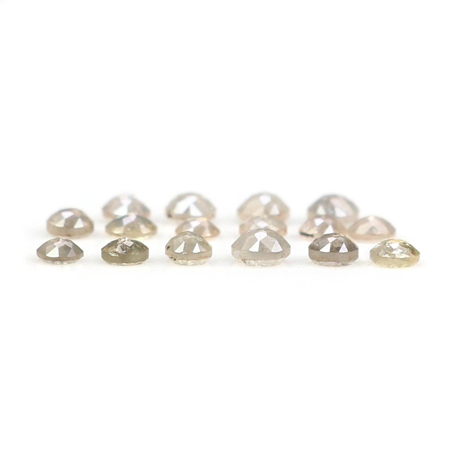 0.82 Ct Natural Loose Round Shape Diamond Salt And Pepper Round Cut Diamond 2.00 MM Natural Diamond Gray Color Round Rose Cut Diamond NQ1657
